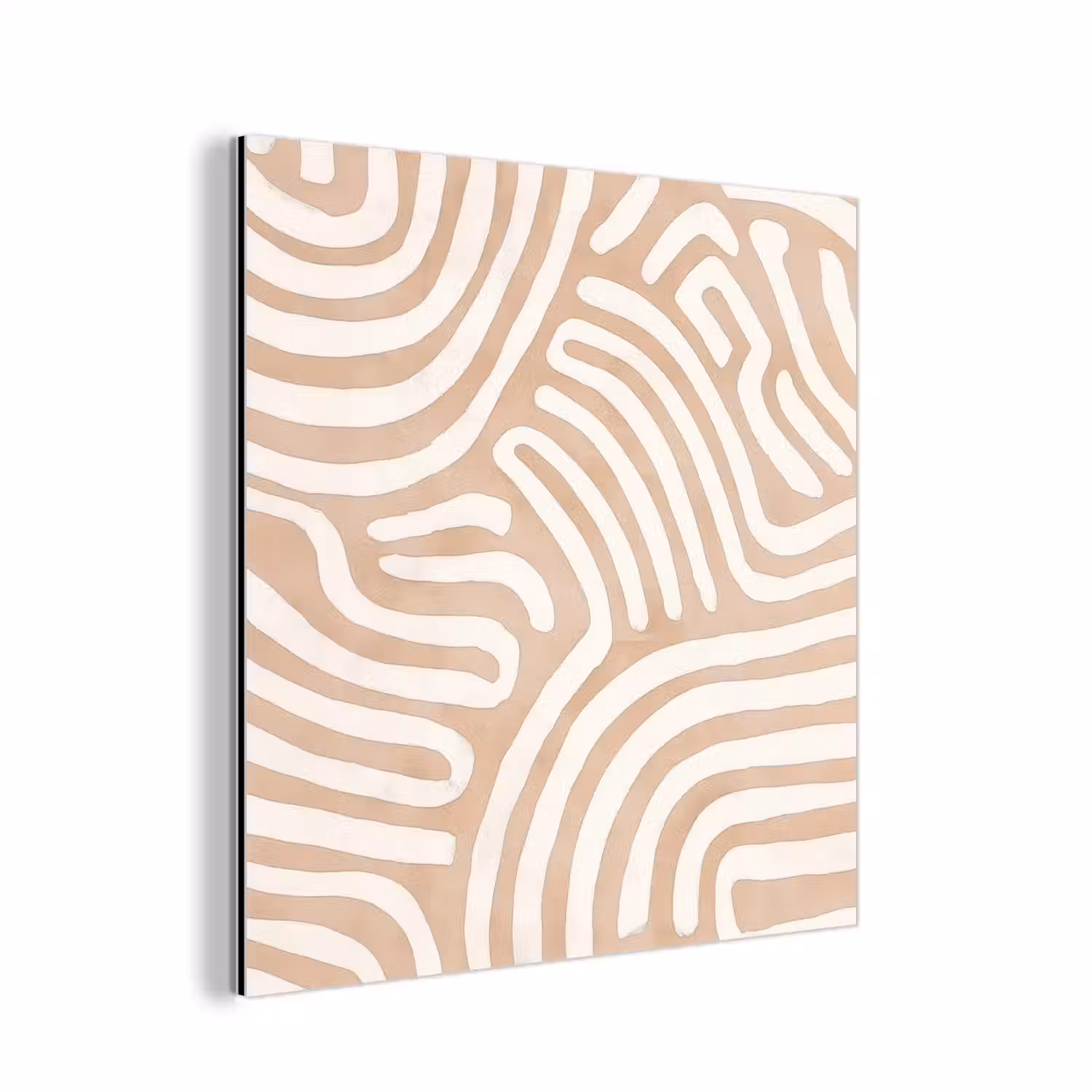 Beige - Aardspatroon aluminium wit klein -3d