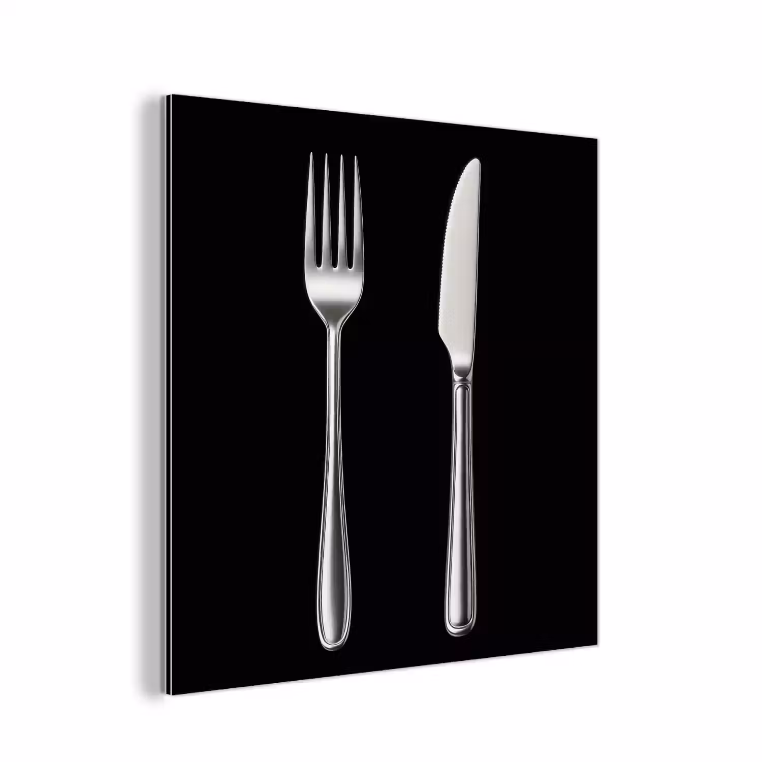 Bestek - Klassiek - Elegant aluminium wit klein -3d