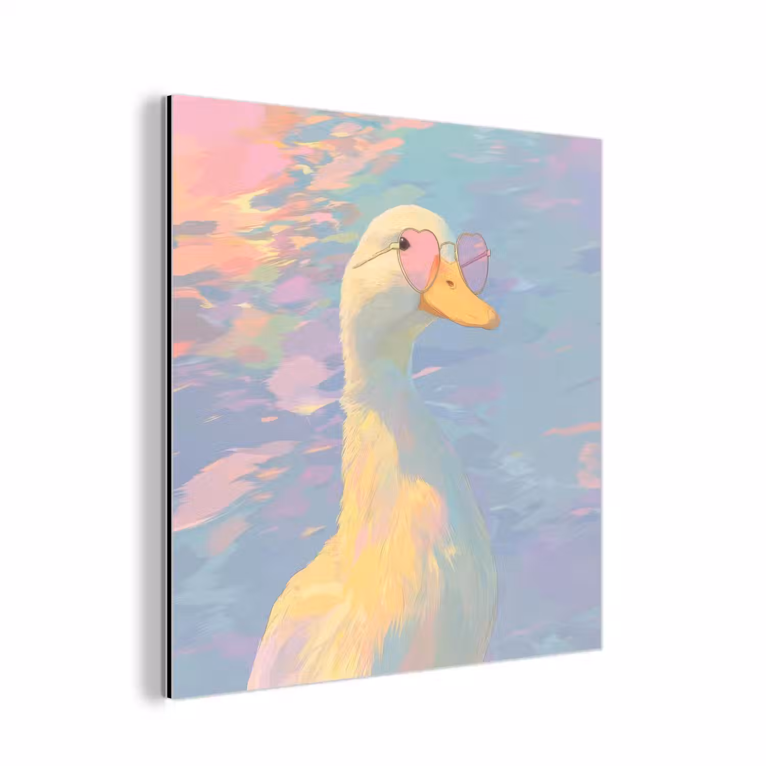 Eend - Zonnebril - Water aluminium wit klein -3d