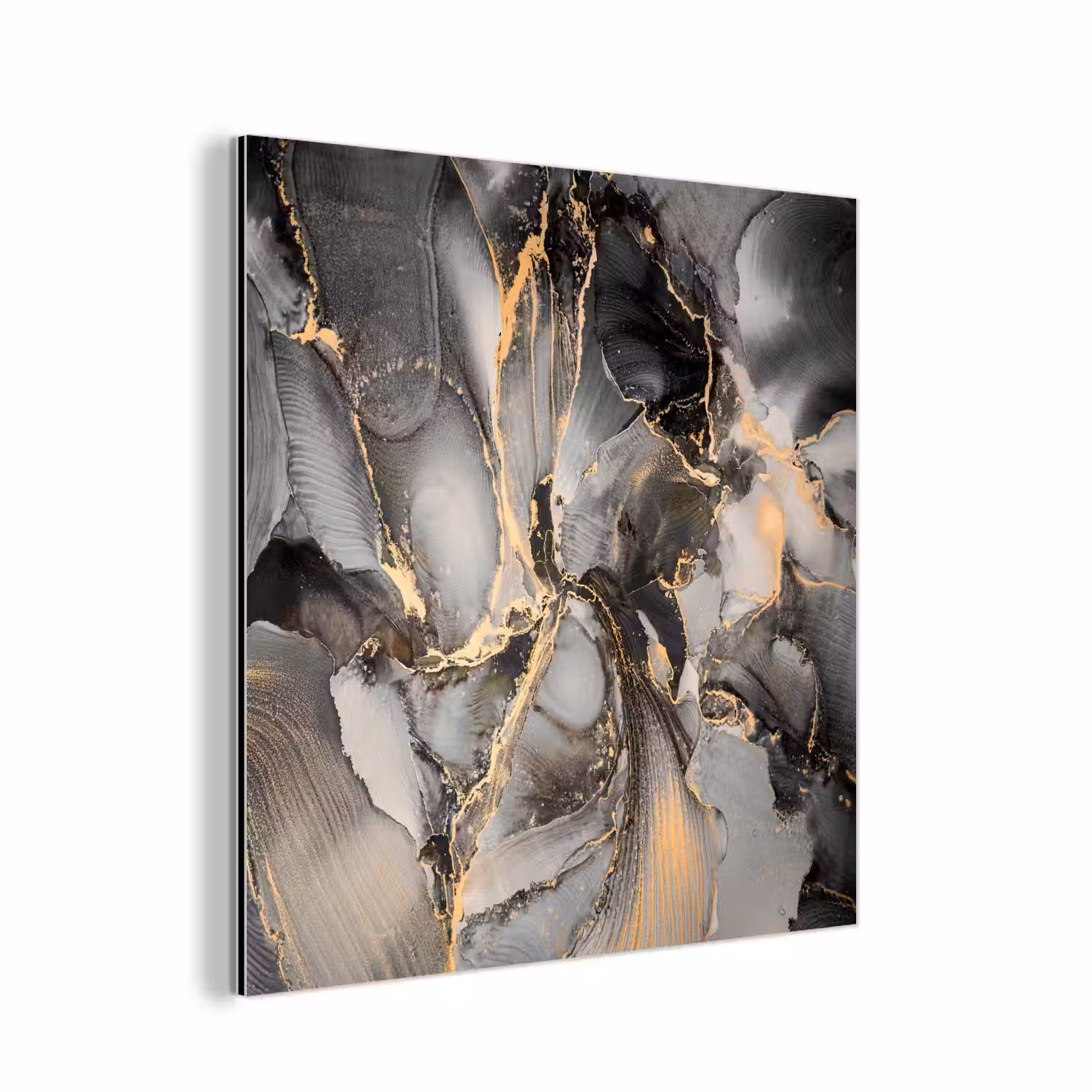 Grijs - Luxe - Goud - Marmer aluminium wit klein -3d