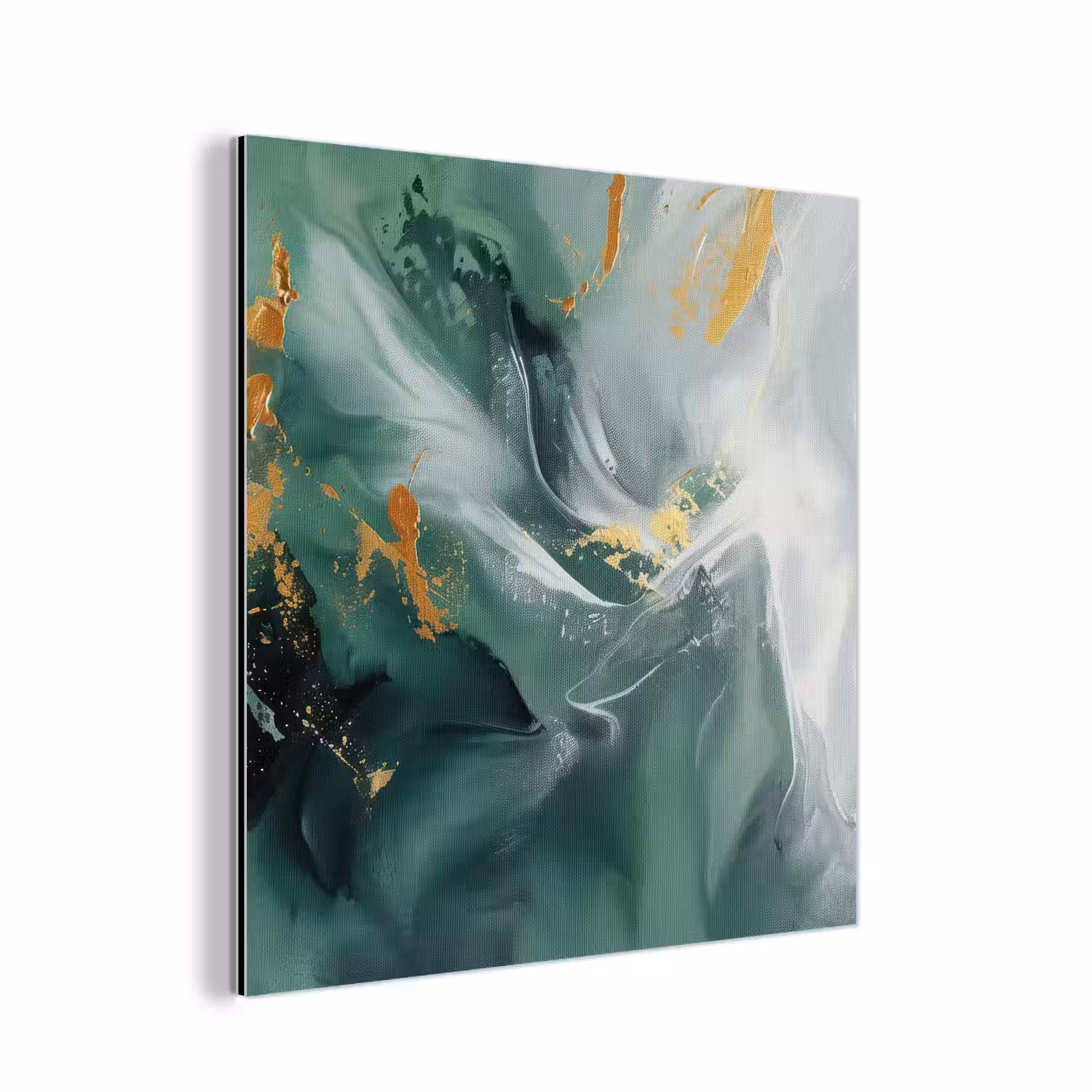 Groen - Modern - Marmer - Abstract aluminium wit klein -3d