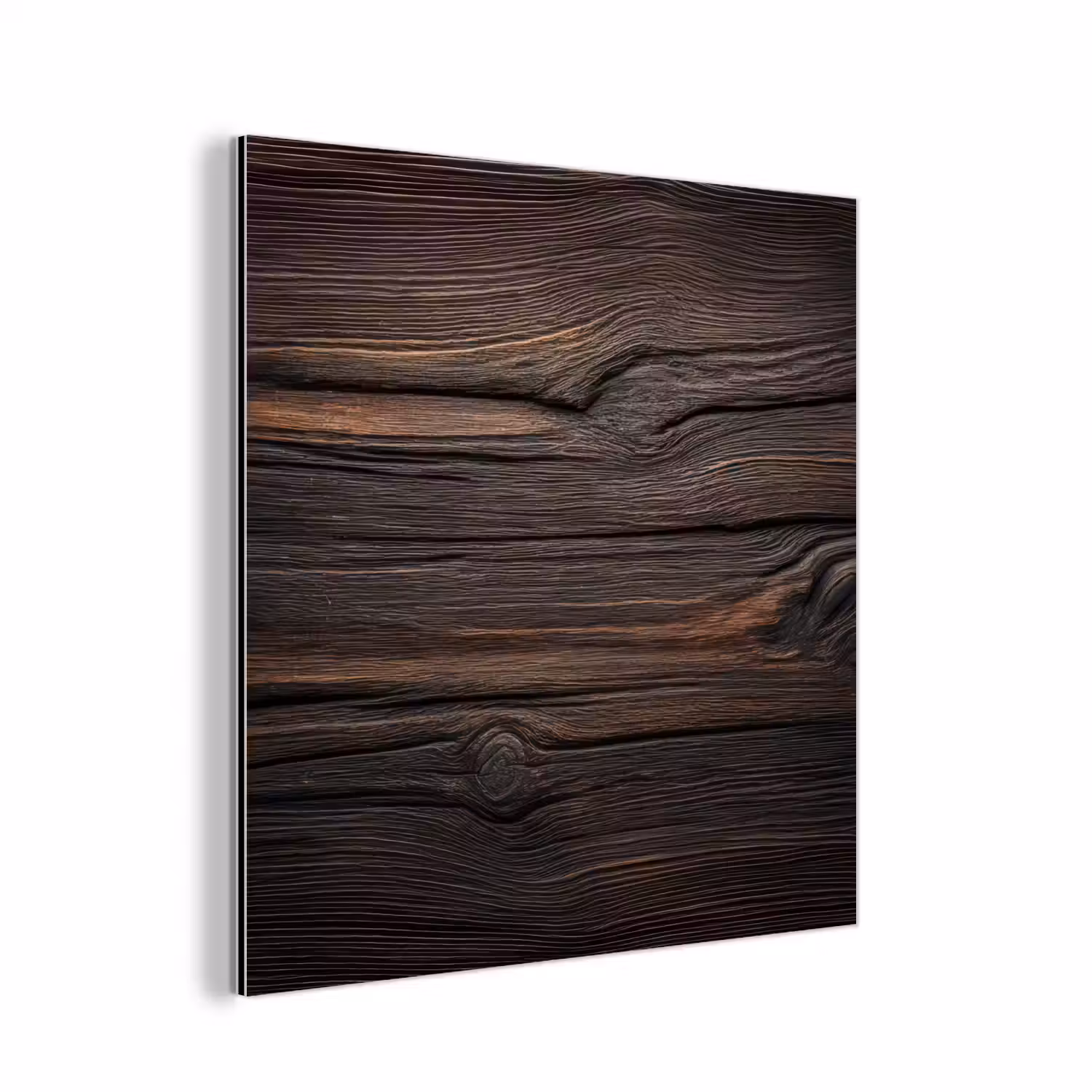 Hout - Grillige nerven aluminium wit klein -3d