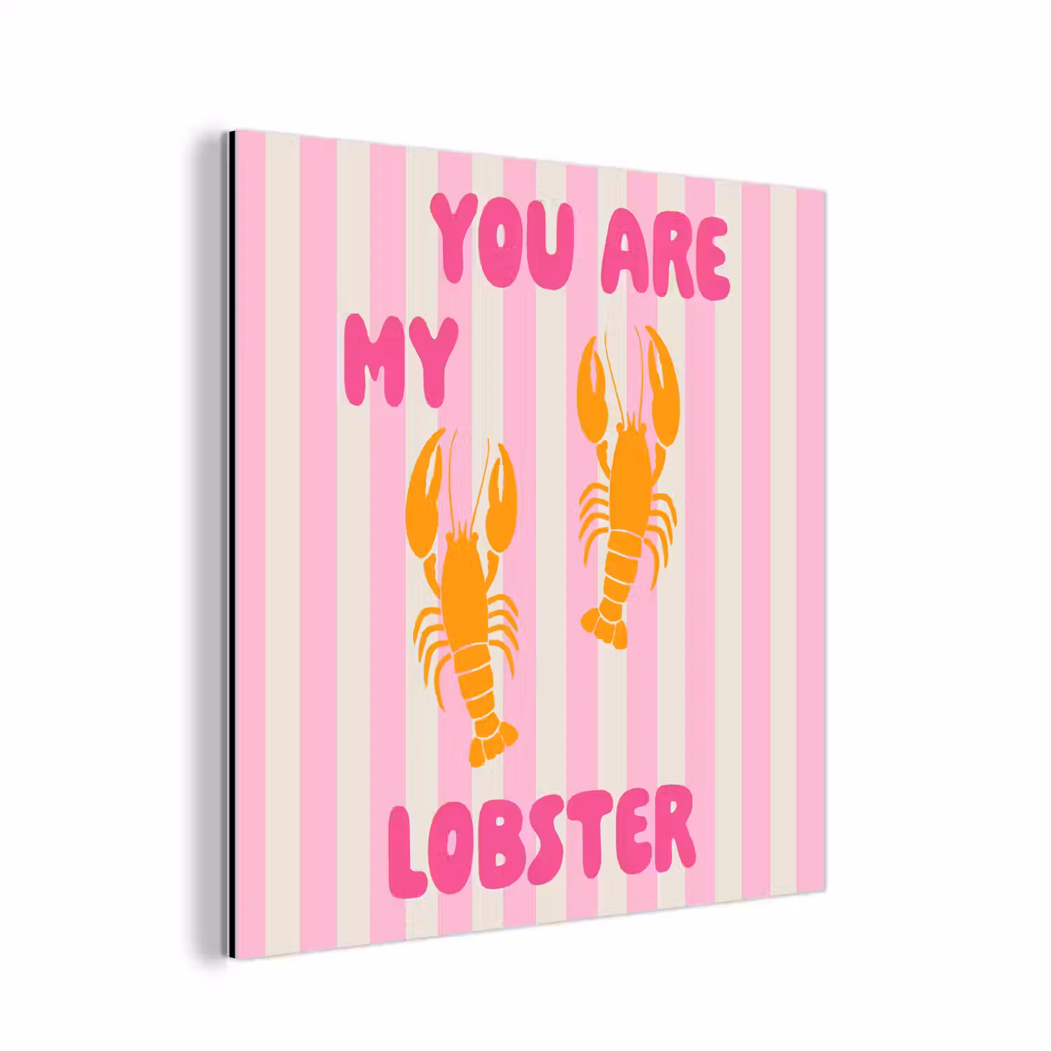 Lobster - Love - Valentijn aluminium wit klein -3d