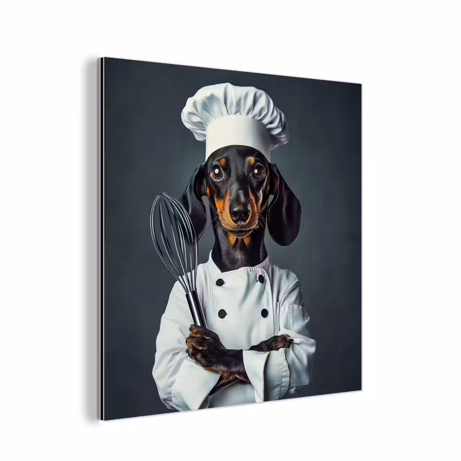 Hond - Garde - Kok aluminium wit klein -3d
