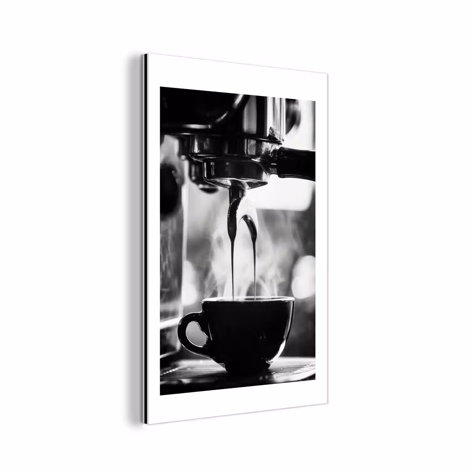 Coffee - Espresso - Koffiemachine - Kop aluminium wit klein -3d