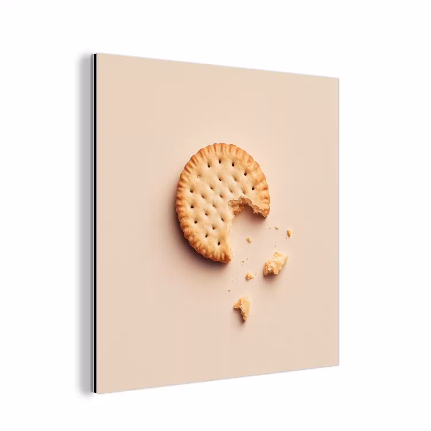 Koekje - Kruimels - beige aluminium wit klein -3d