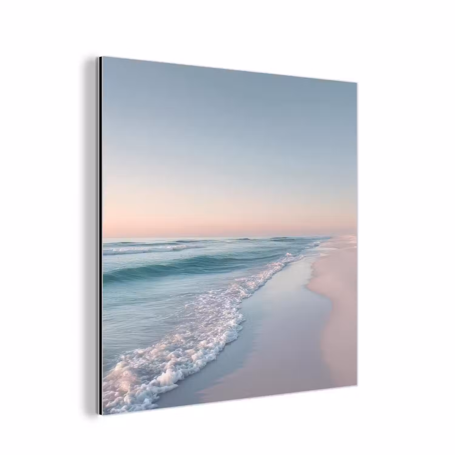 Kustlijn - Pastel - water aluminium wit klein -3d