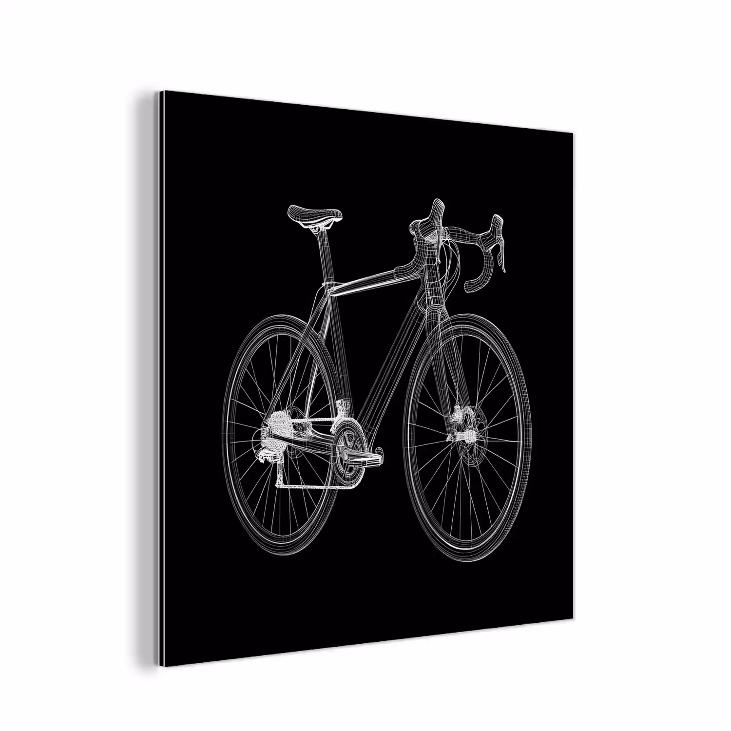 Lijnen - Illustratie - Wit aluminium wit klein -3d
