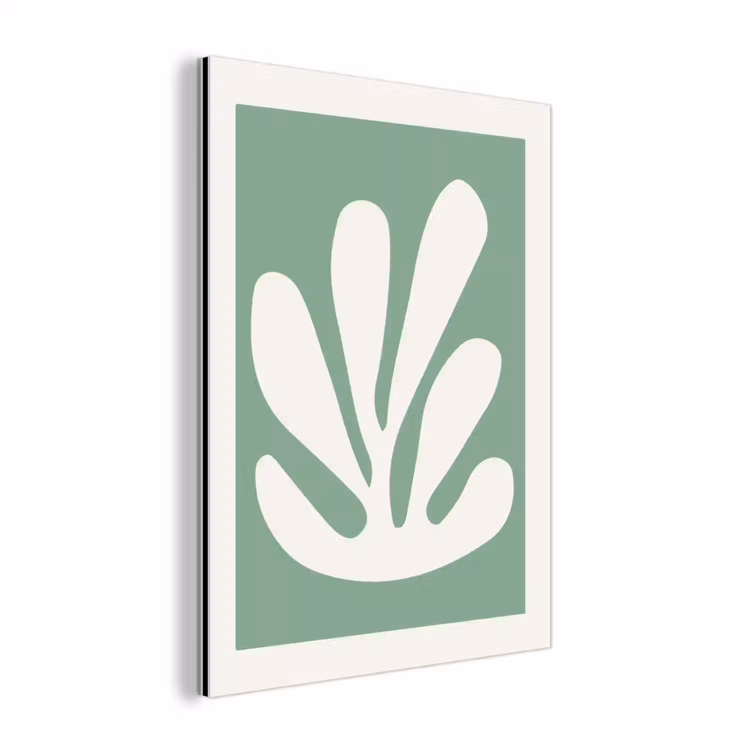 Matisse - Groen - Oude meesters aluminium wit klein -3d