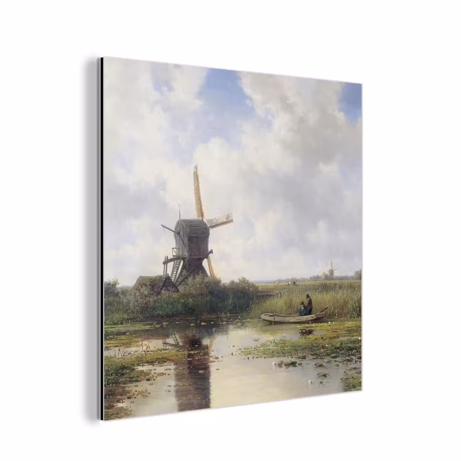 Molen - Willem Roelofs - Oude meesters - Kunst aluminium wit klein -3d