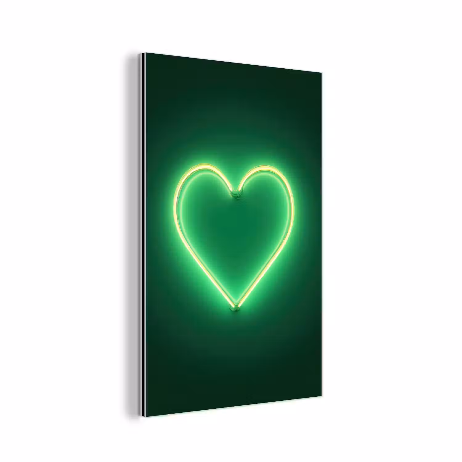 Neon - Groen - Licht aluminium wit klein -3d