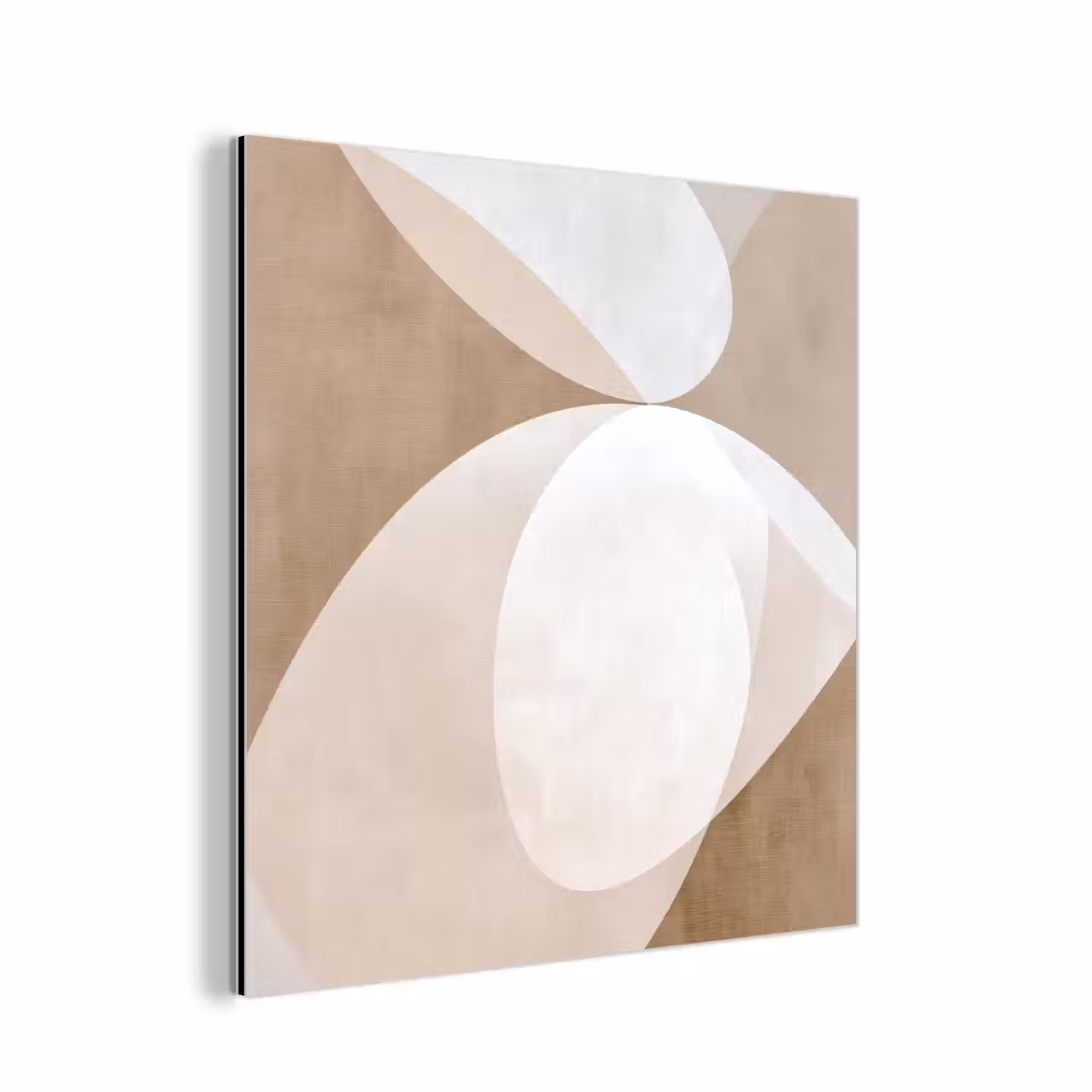 Ovale vormen - Transparant - Zachte overgang aluminium wit klein -3d
