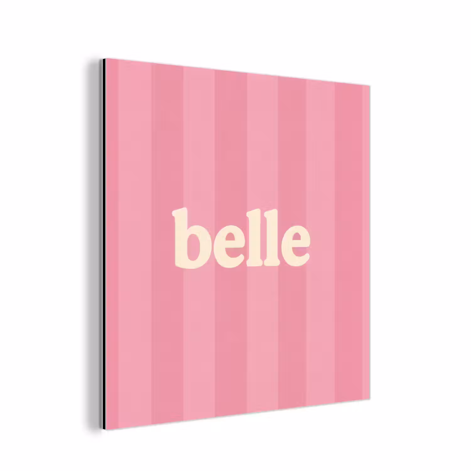 Roze - Gestreept - Belle aluminium wit klein -3d