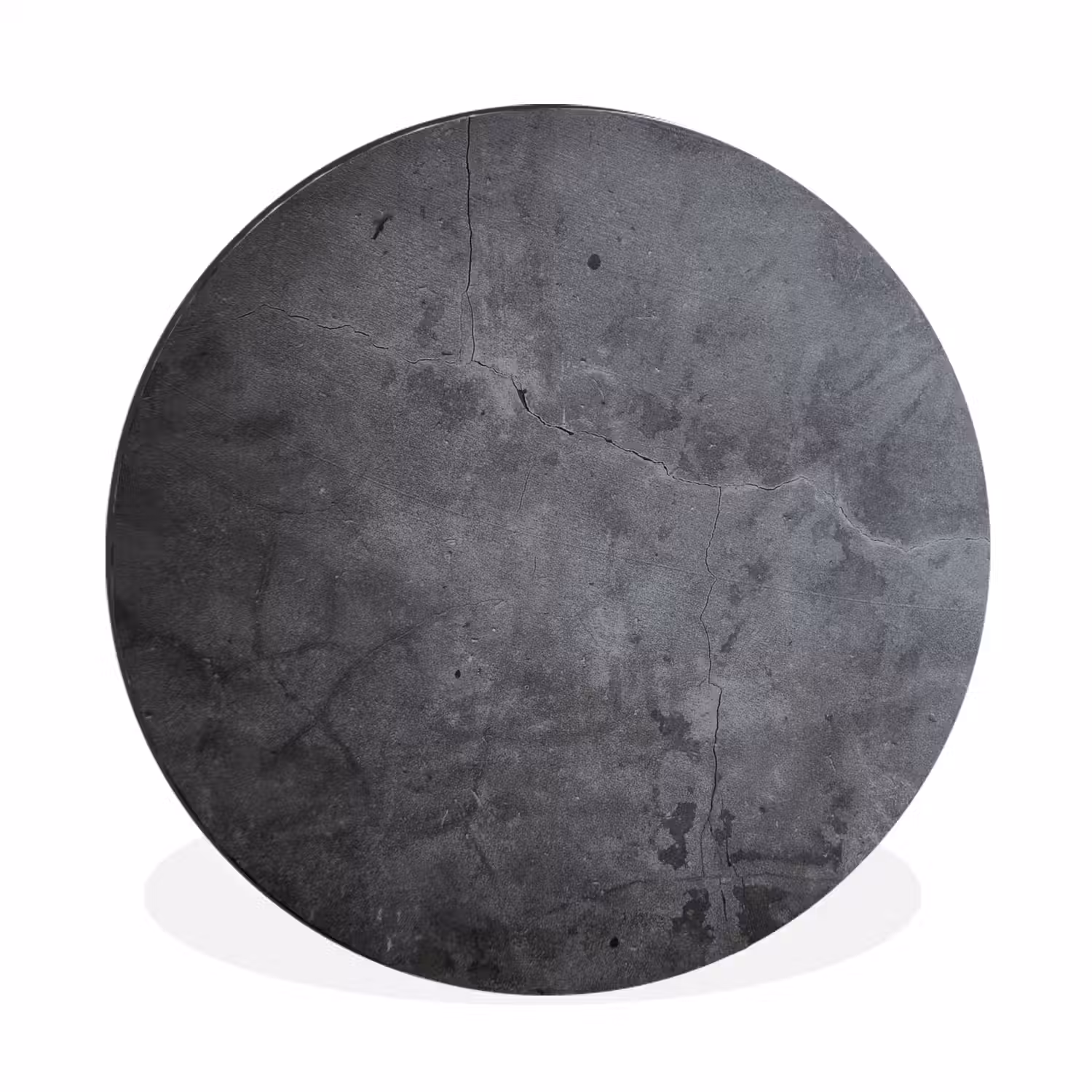 Industrieel - Beton - Grijs - Leisteen Wandcirkel aluminium klein -3d