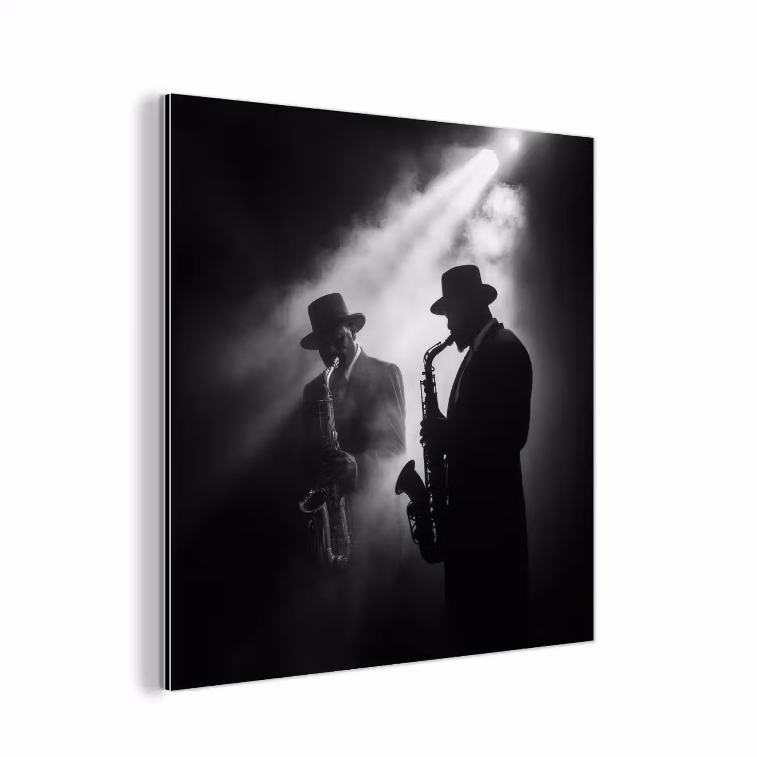 Saxofonisten - Hoeden - Rook - Licht aluminium wit klein -3d