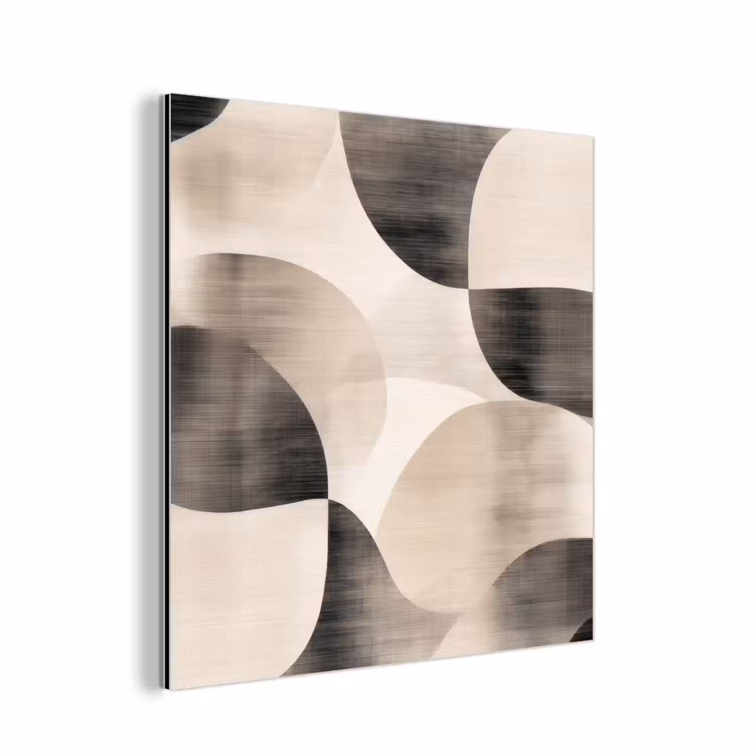 Grillige vormen - Subtiele overgangen - Dynamisch aluminium wit klein -3d