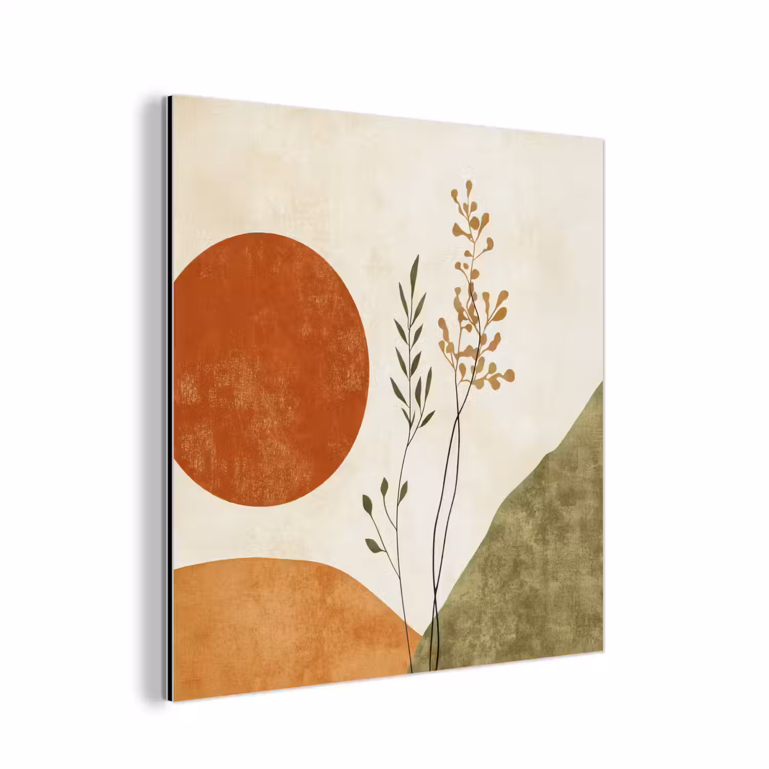 Zon - Abstract - Takken - Oranje aluminium wit klein -3d