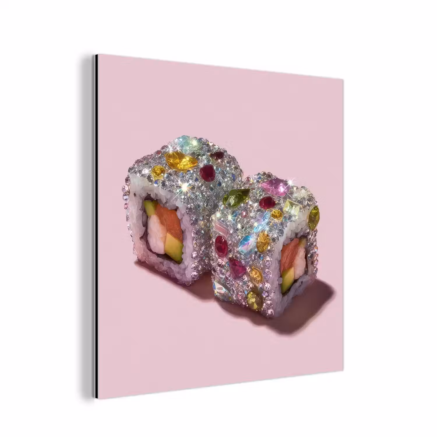 Sushi - Rolletjes - Steentjes - Kleurrijk aluminium wit klein -3d