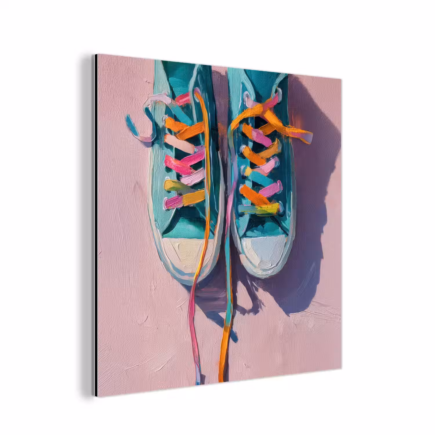 Sneakers - Veters - Kleurrijk - Schaduw aluminium wit klein -3d
