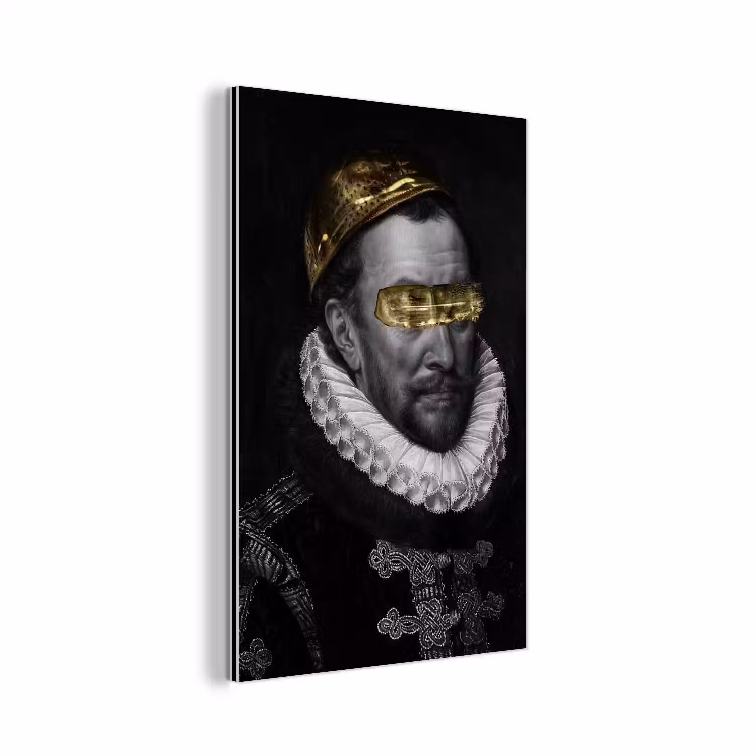 Willem van Oranje - Adriaen Thomasz - Zwart - Wit aluminium wit klein -3d