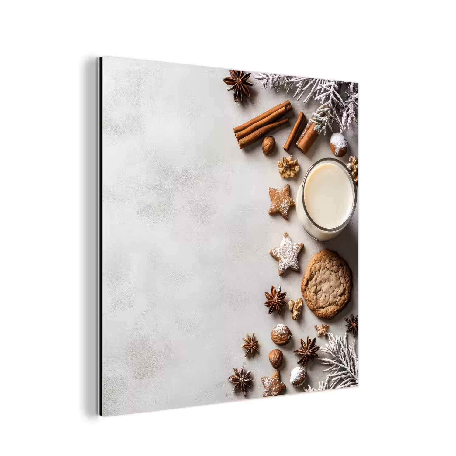 Winter - Kerst - Specerijen - Wit aluminium wit klein -3d