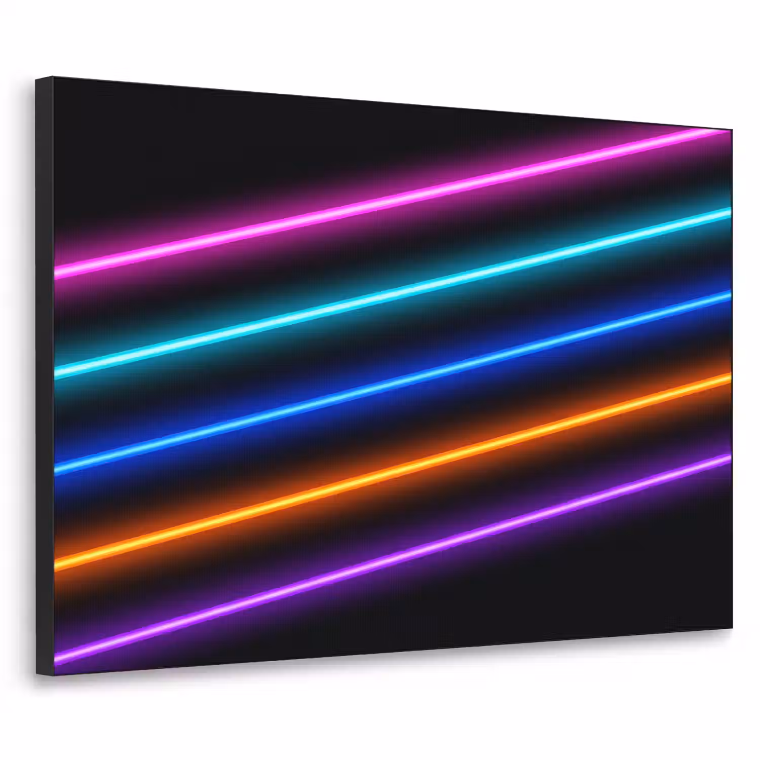 Esthetiek - Retro - Neon Textielframe zwart klein -3d