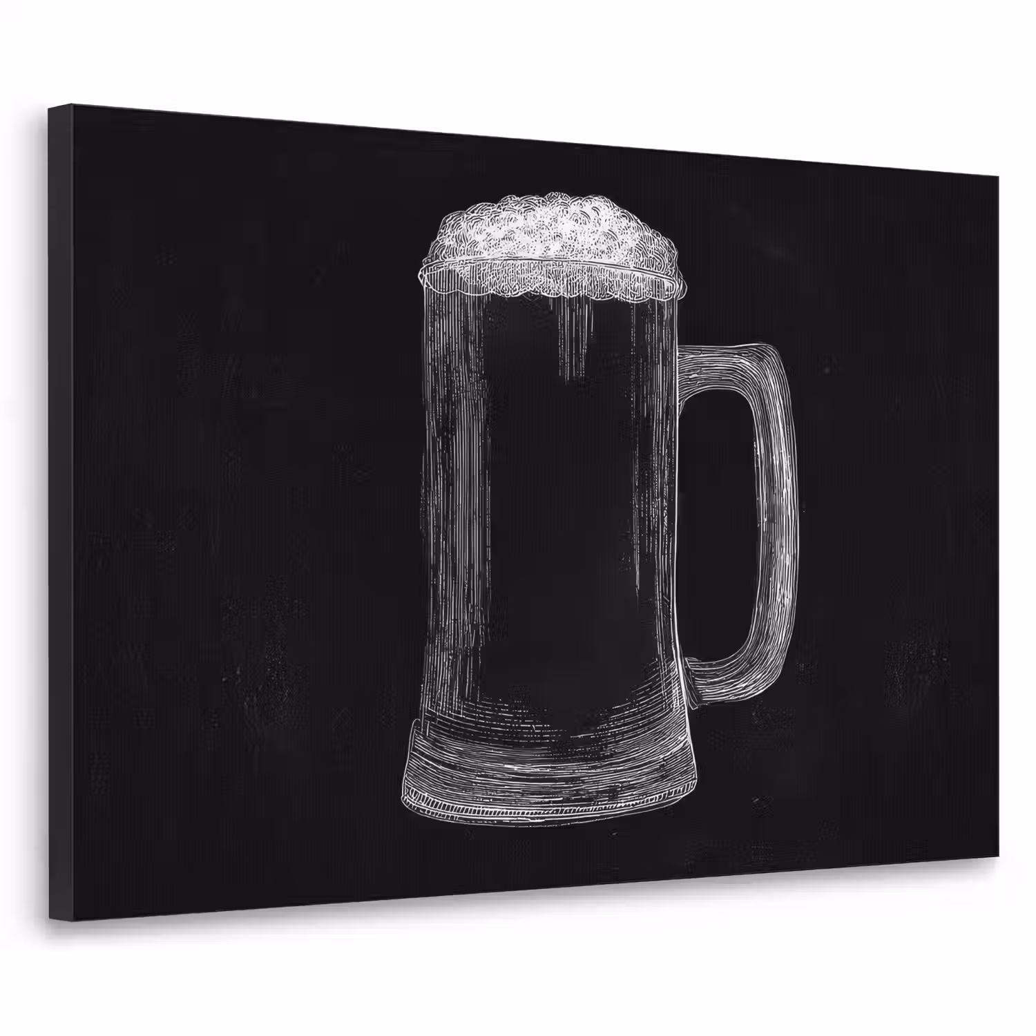 Bierpul - Schuim - Krijttekening Textielframe - compleet frame klein -3d