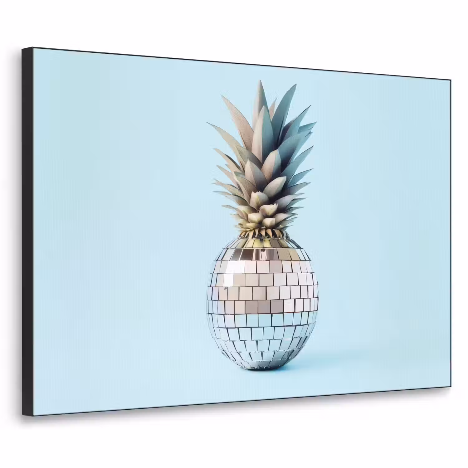 Blauw - Ananas - Disco - Discobal Textielframe - compleet frame klein -3d