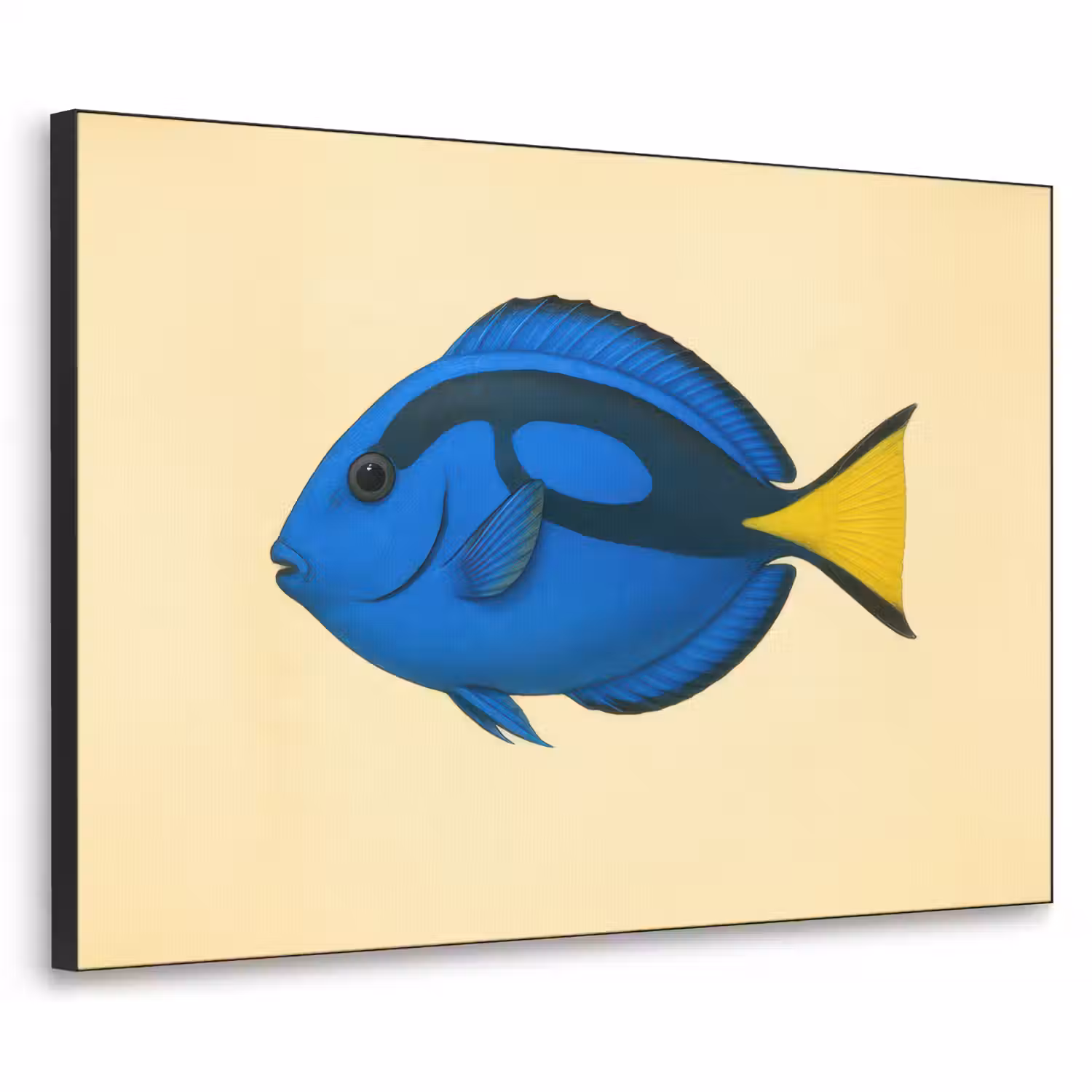 Blauw - Dory - Vis - Staartvin Textielframe - compleet frame klein -3d