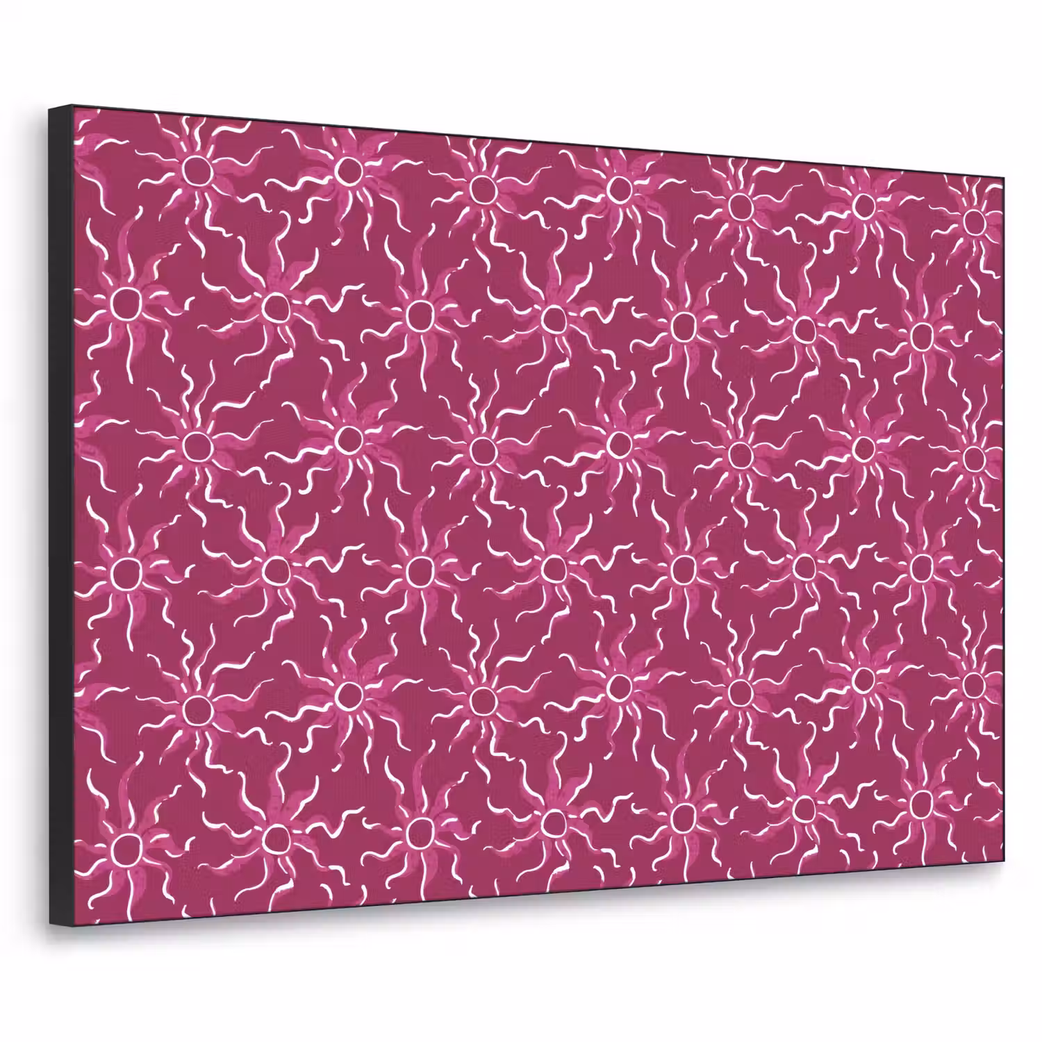 Bohemian - Zon - Magenta Textielframe zwart klein 947 -3d