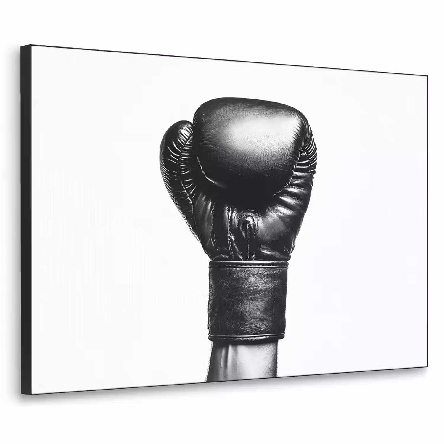 Bokshandschoen - Zwart - Hand Textielframe - compleet frame klein -3d