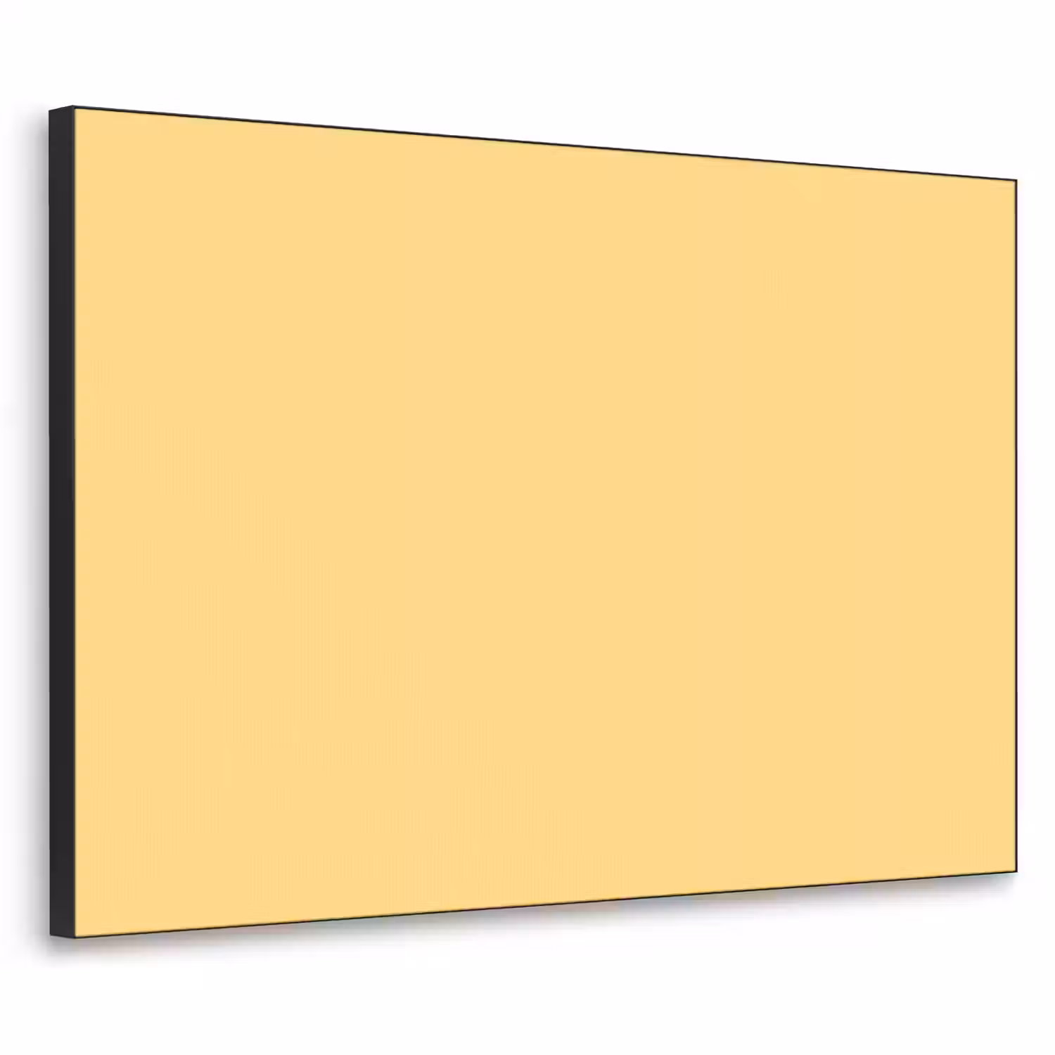 Butter - Geel - Yellow Textielframe zwart klein 947 -3d