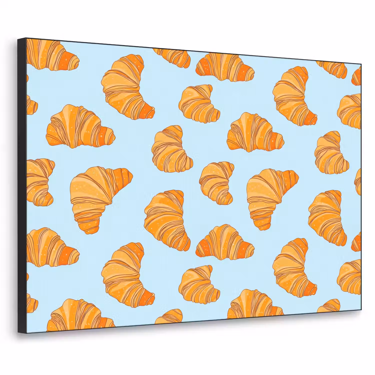 Croissant - Speels - Blauw Textielframe zwart klein 947 -3d