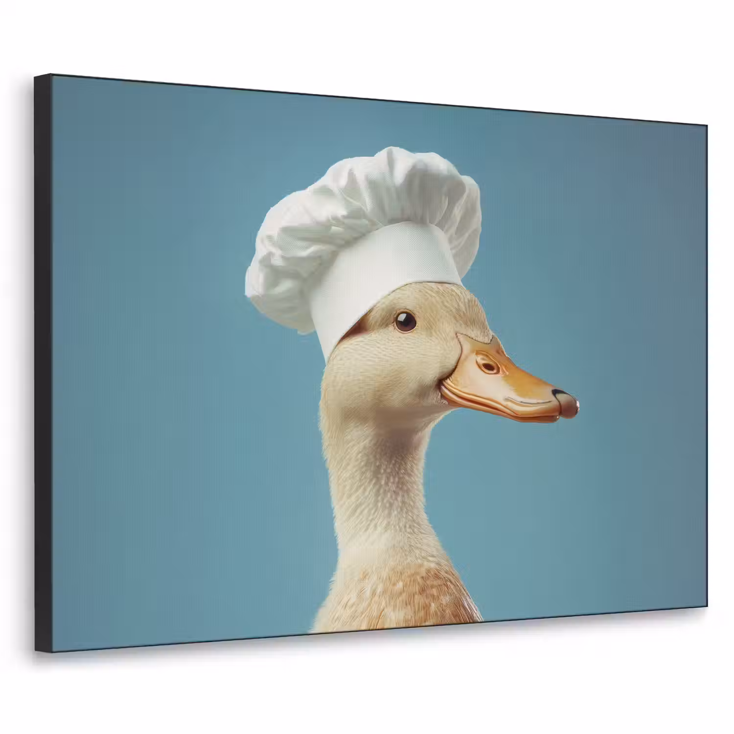 Eend - Koksmuts - Cute - Vogel Textielframe - compleet frame klein -3d