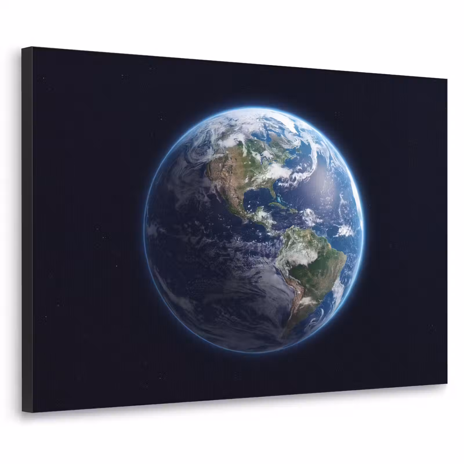Art Frame - Erde – Weltraum – Kosmos - Aarde - Ruimte - Kosmos Textielframe zwart klein