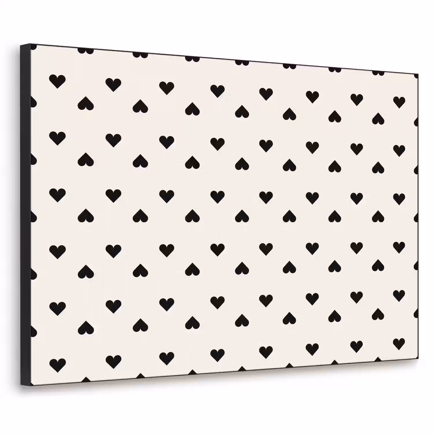 Vet - Liefde - Wit - Zwart Textielframe - compleet frame klein 947 -3d