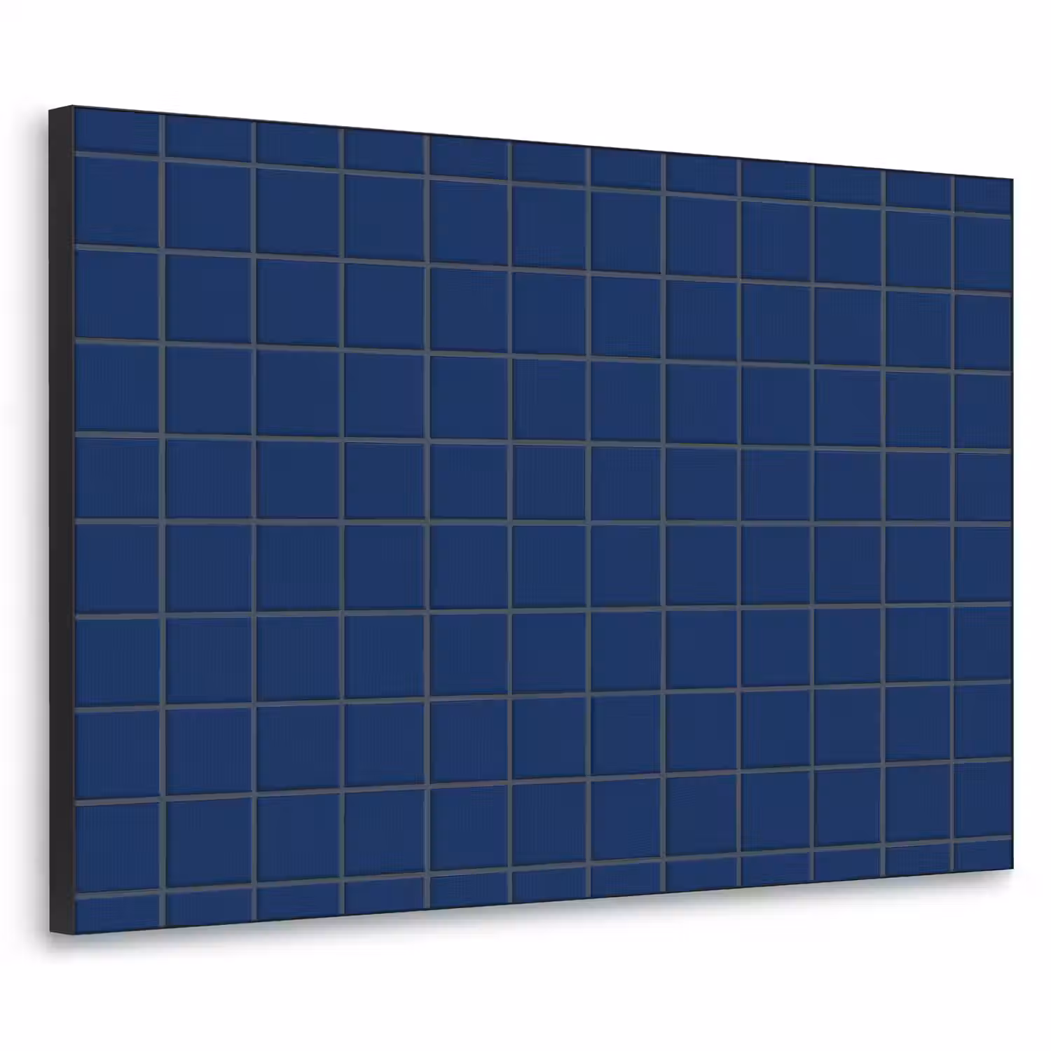 Tegel - Patroon - Blauw Textielframe zwart klein 947 -3d