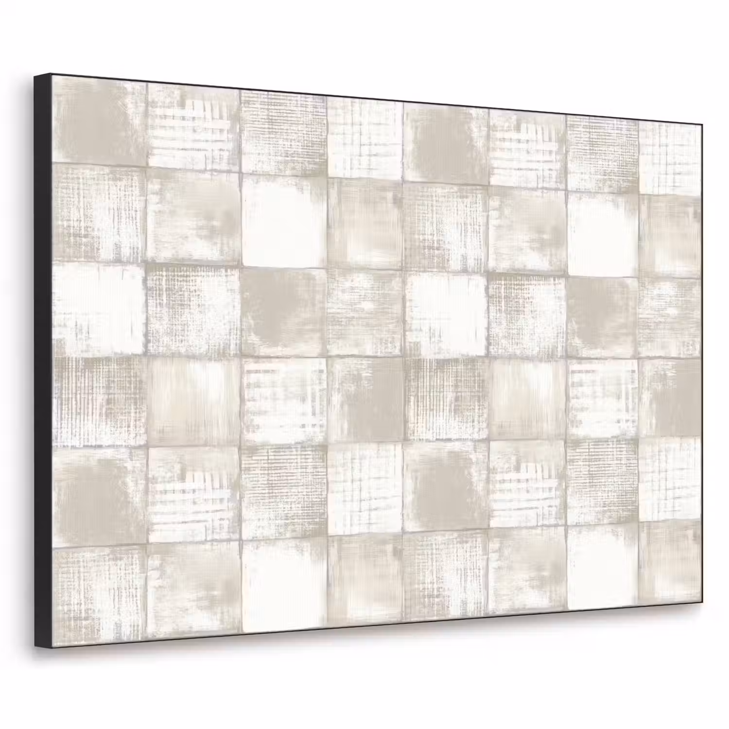 Tegel - Patroon - Verweerd Textielframe zwart klein 947 -3d