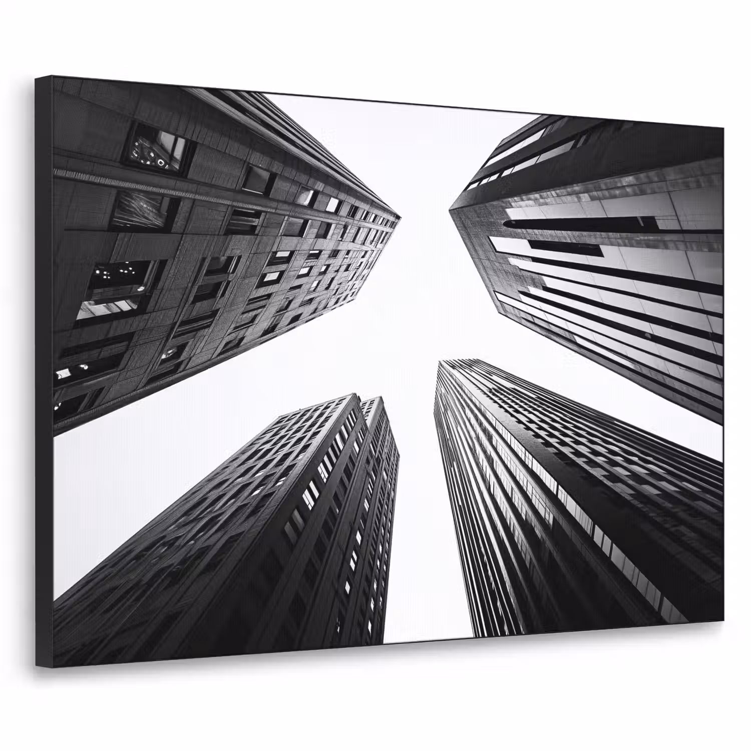 Gebouwen - Lucht - Zwart Textielframe - compleet frame klein -3d