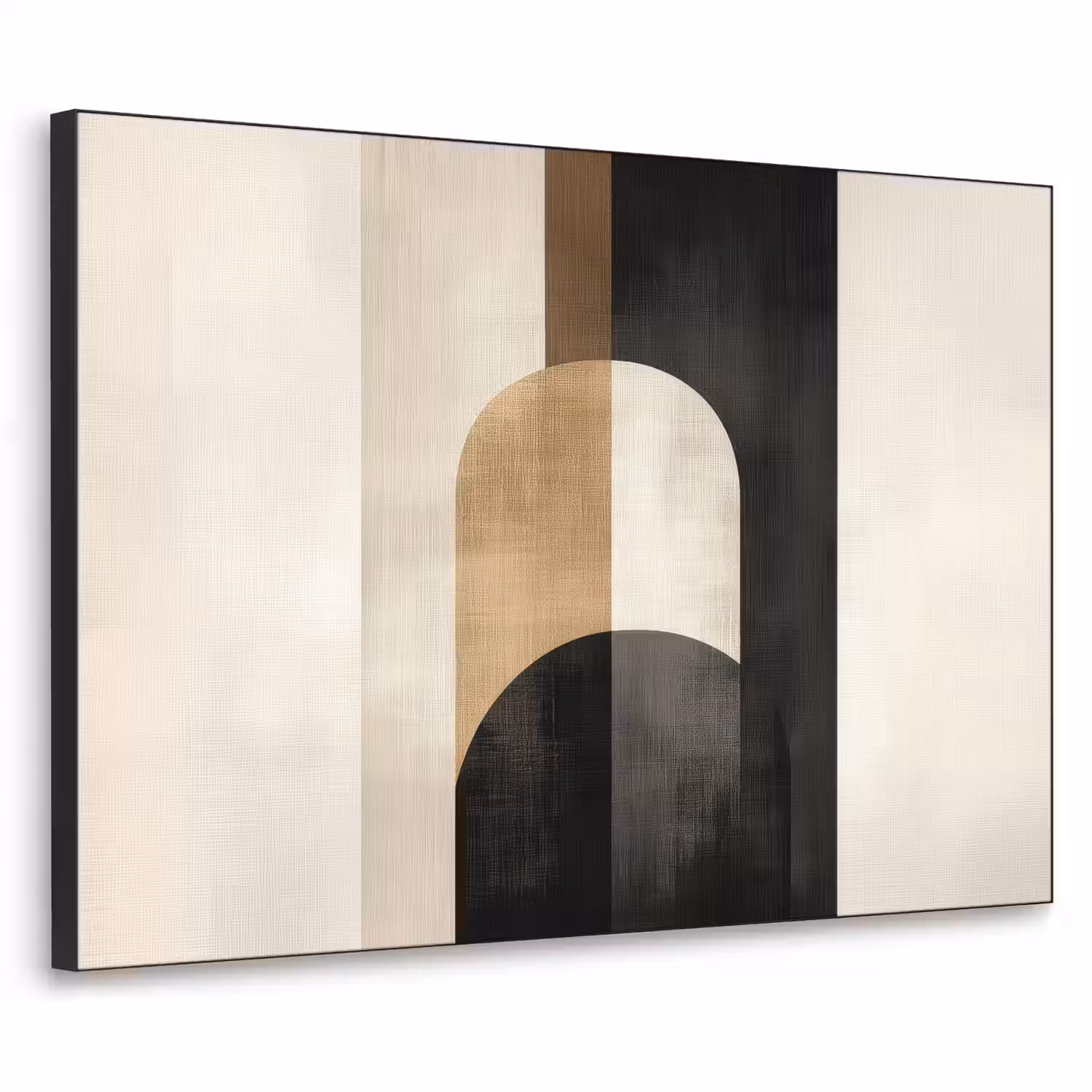 Geometrische - Vormen - Wit Textielframe - compleet frame klein -3d