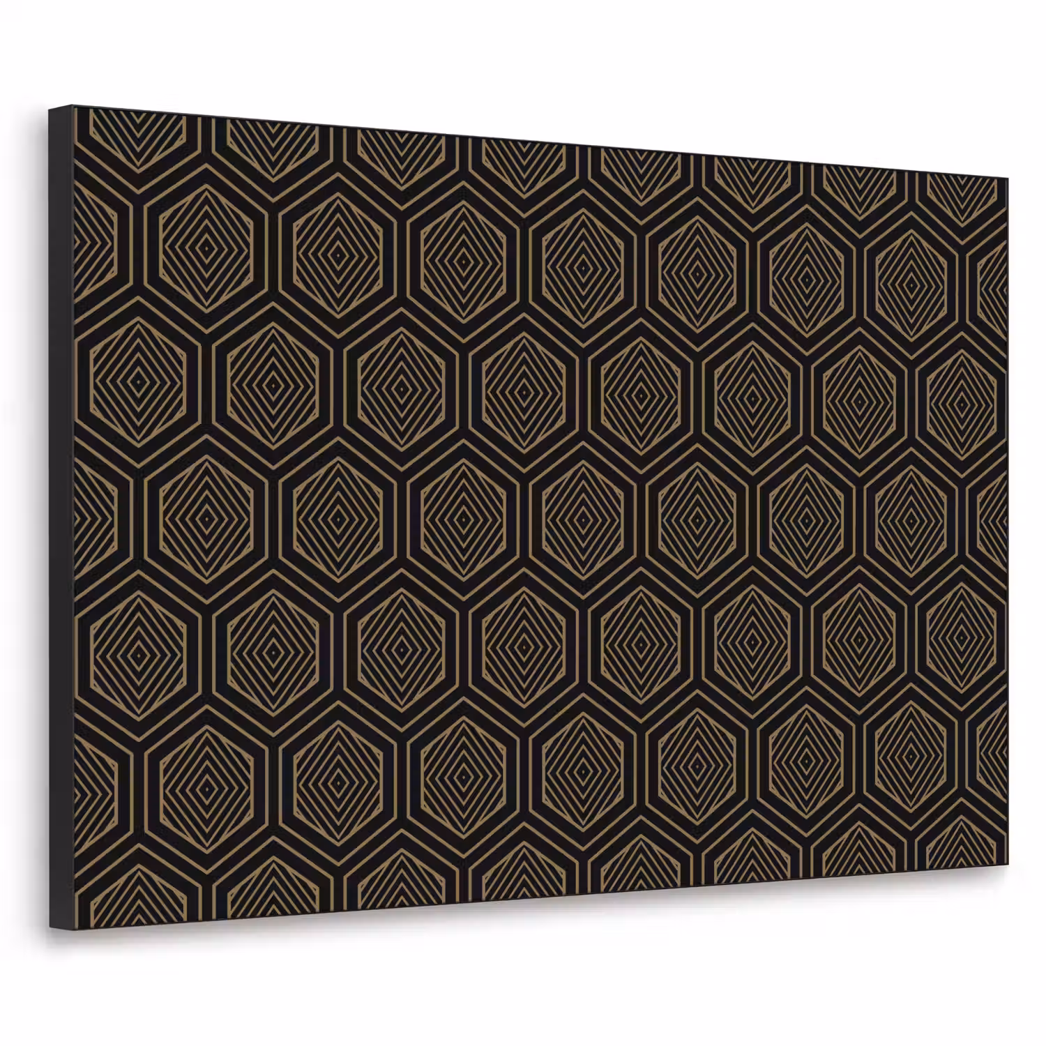 Goud - Zwart - Tunnel Textielframe - compleet frame klein 947 -3d