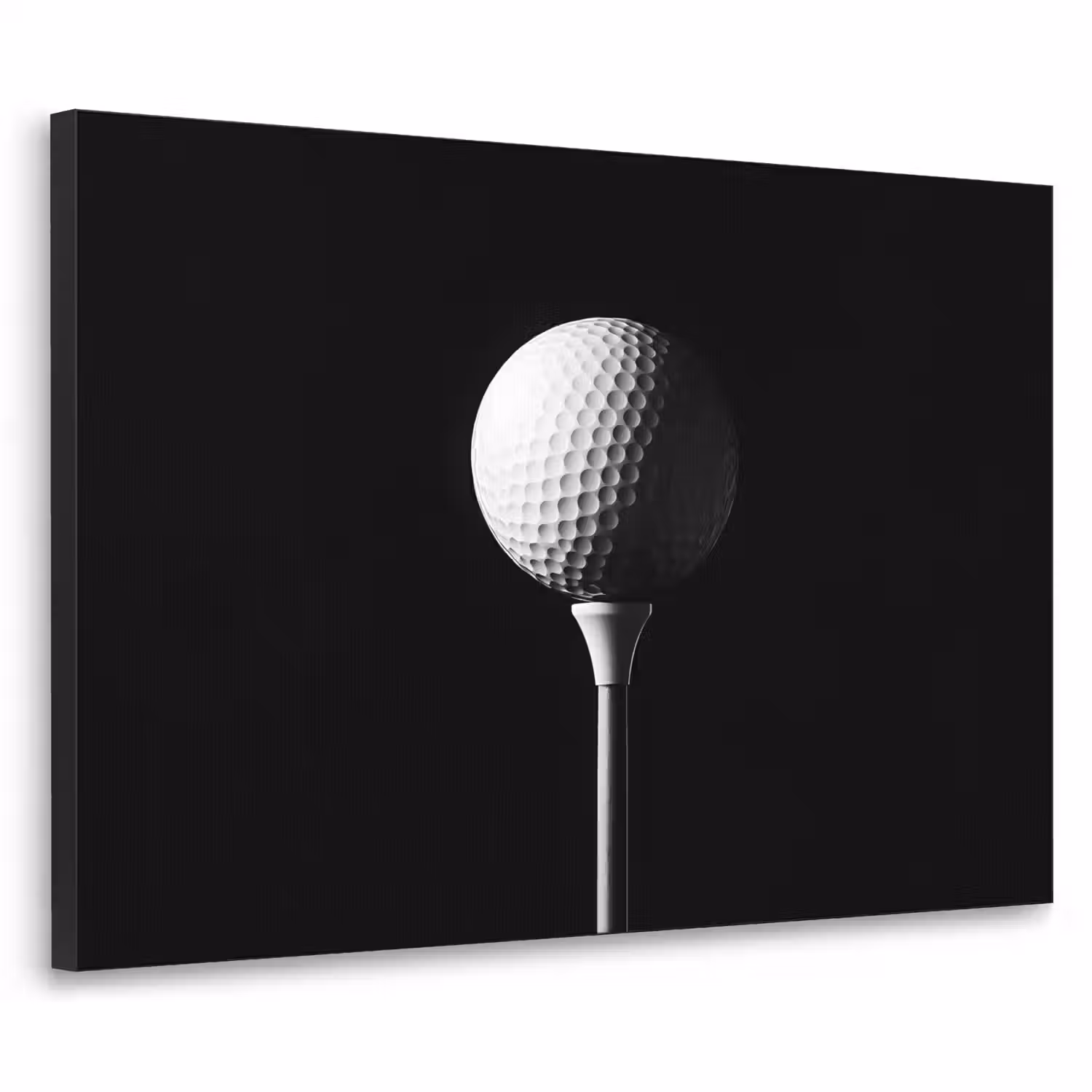 Golfbal - Minimalistisch - Wit Textielframe - compleet frame klein -3d