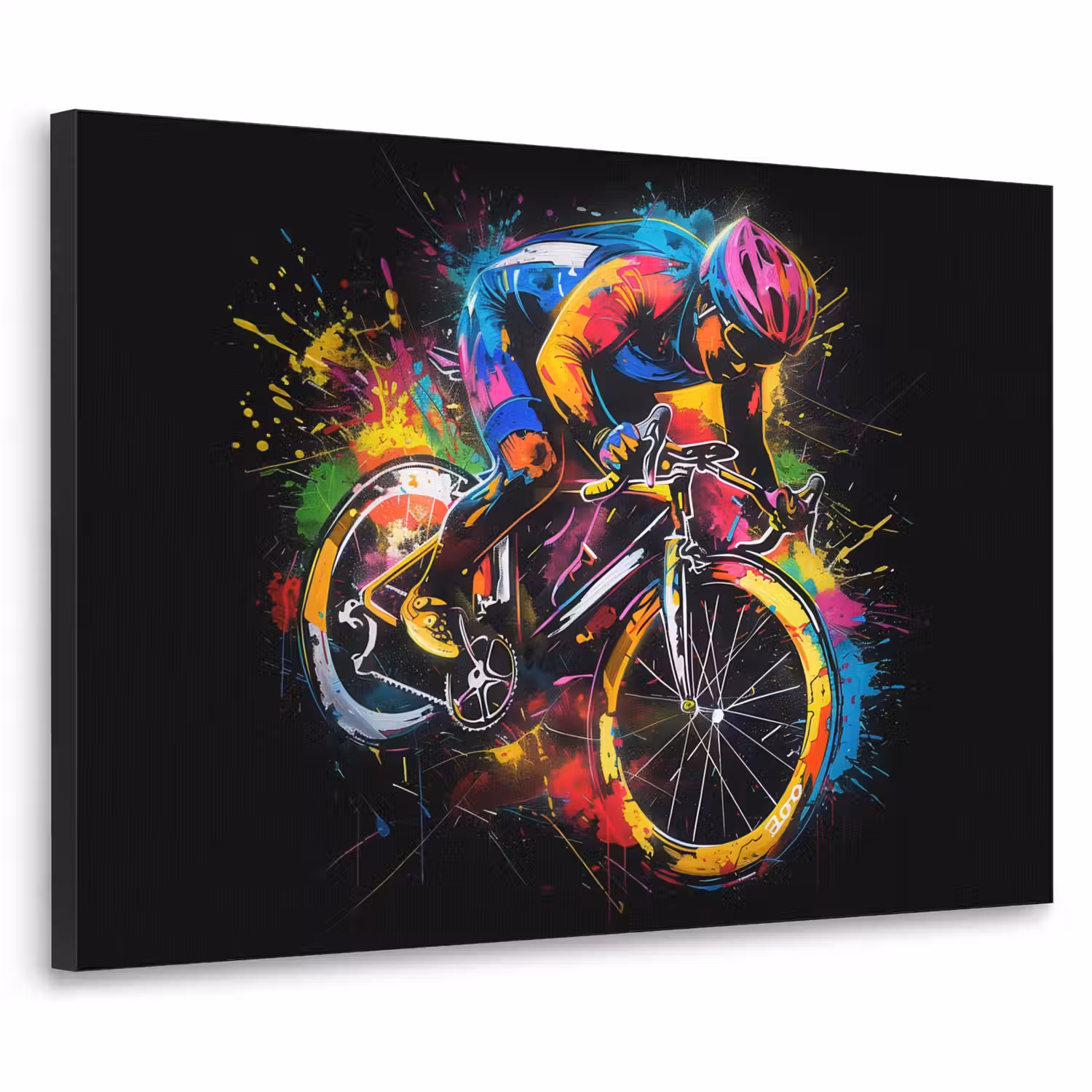 Graffiti - Sport - Wielrennen - Fiets Textielframe - compleet frame klein -3d