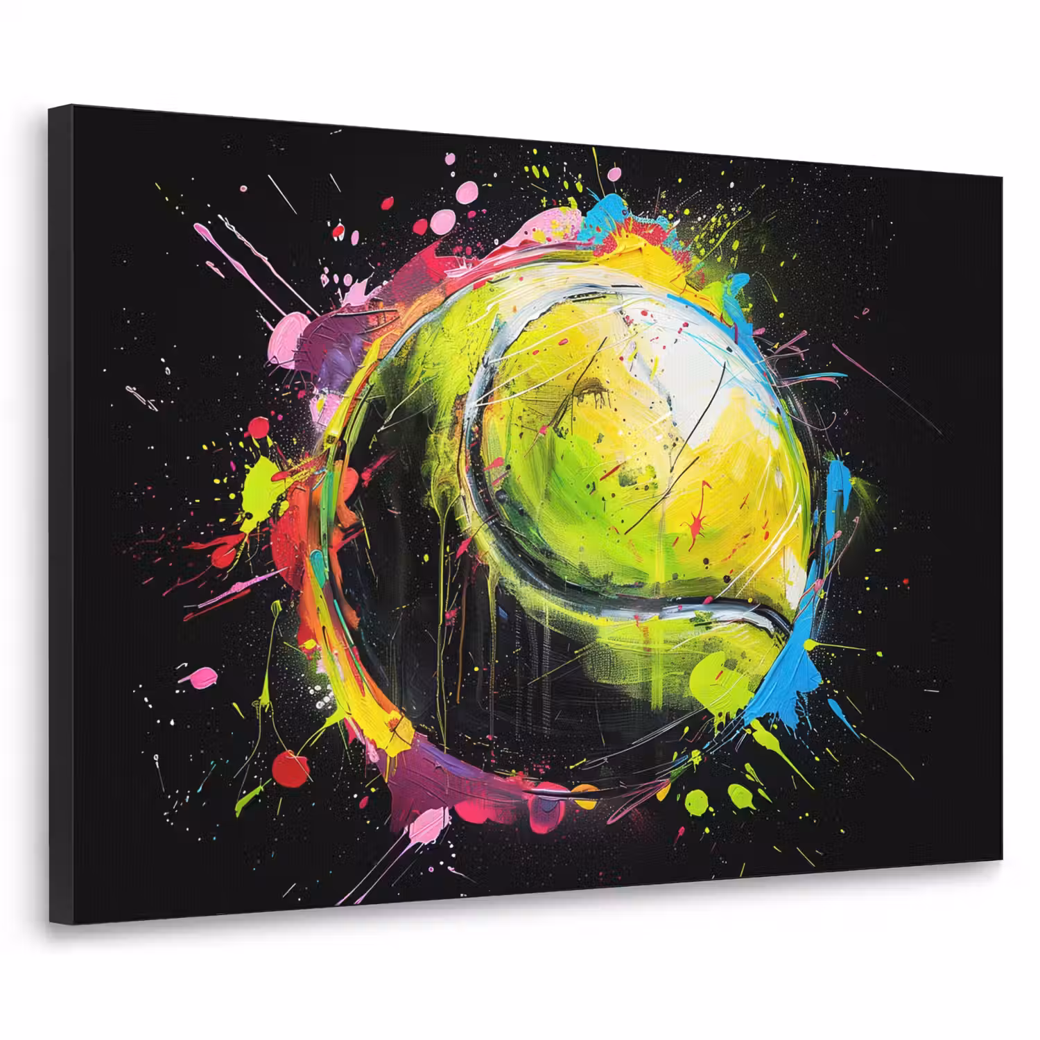Graffiti - Sport - Tennis - Padel - Bal Textielframe - compleet frame klein -3d