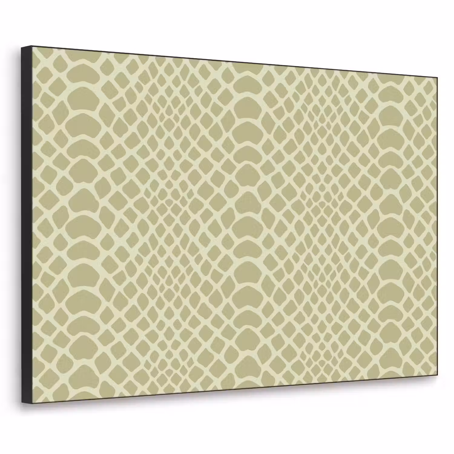 Groen - Patroon - Schubben Textielframe - compleet frame klein 947 -3d