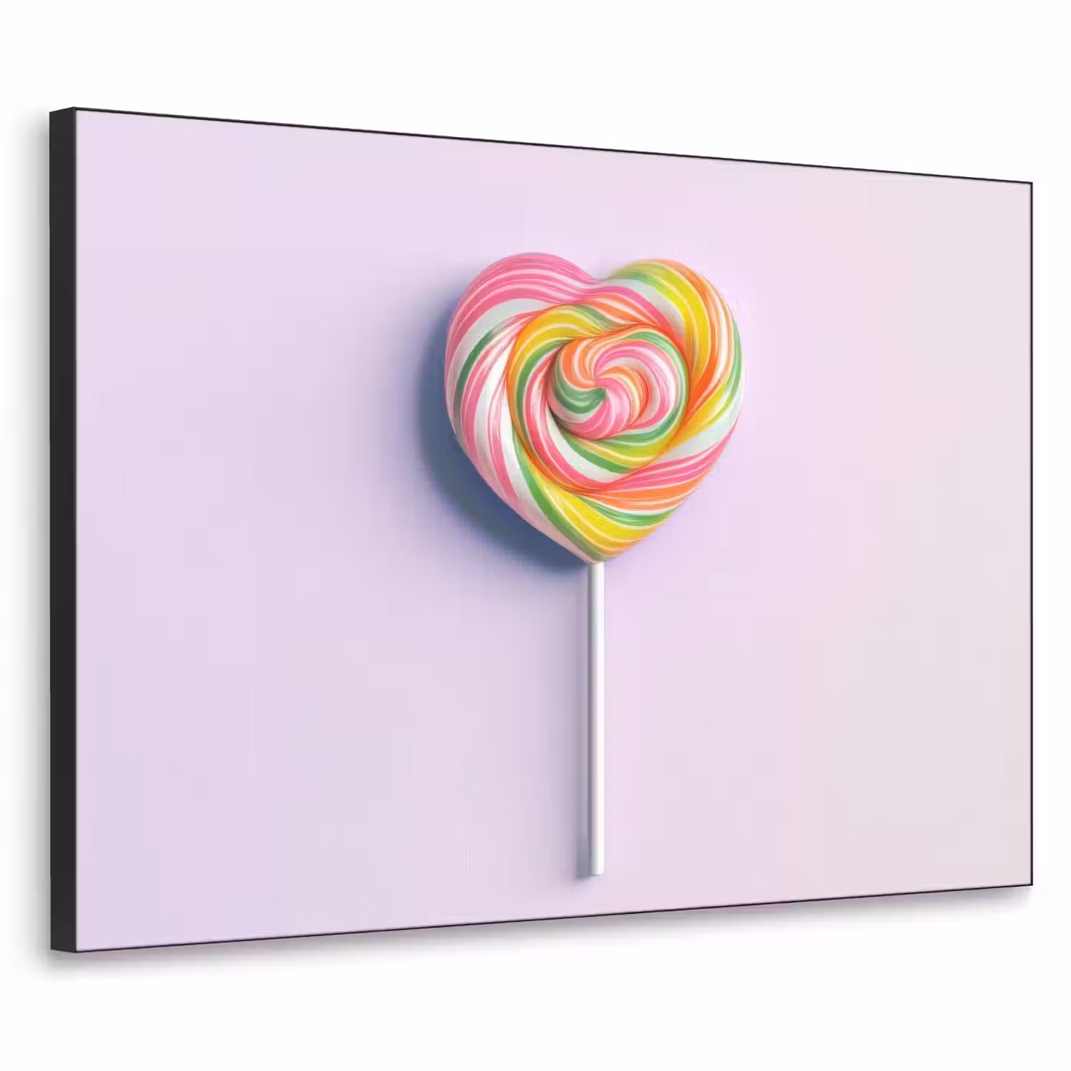 Hart - Lolly - Snoep Textielframe - compleet frame klein -3d
