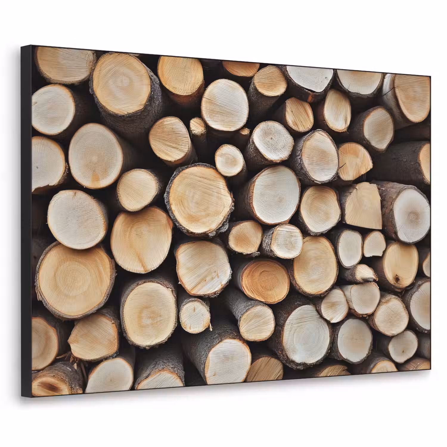 Hout - Boomstammen - Textuur Textielframe - compleet frame klein -3d