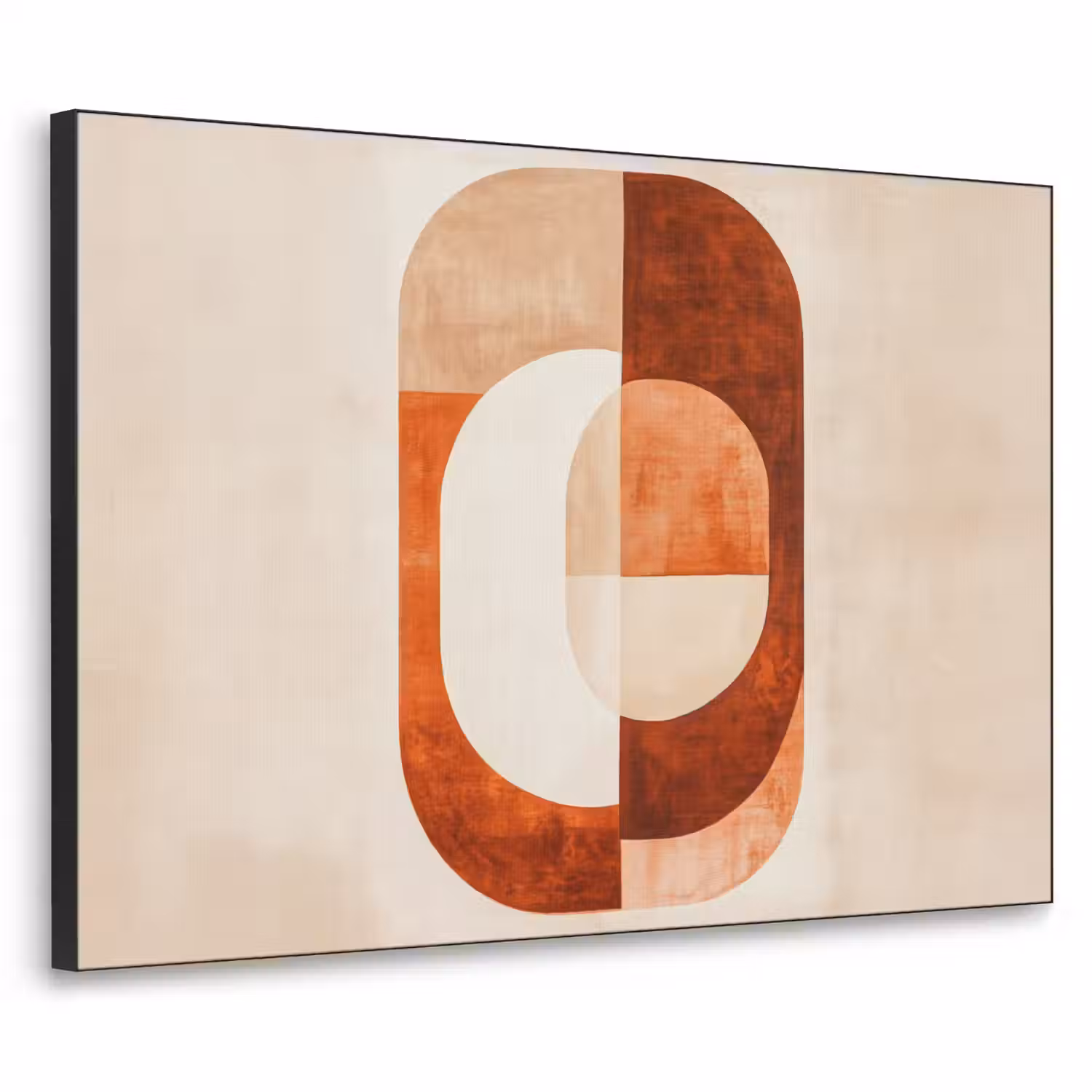 Illustratie - Abstract - Vormen - Rood Textielframe - compleet frame klein -3d
