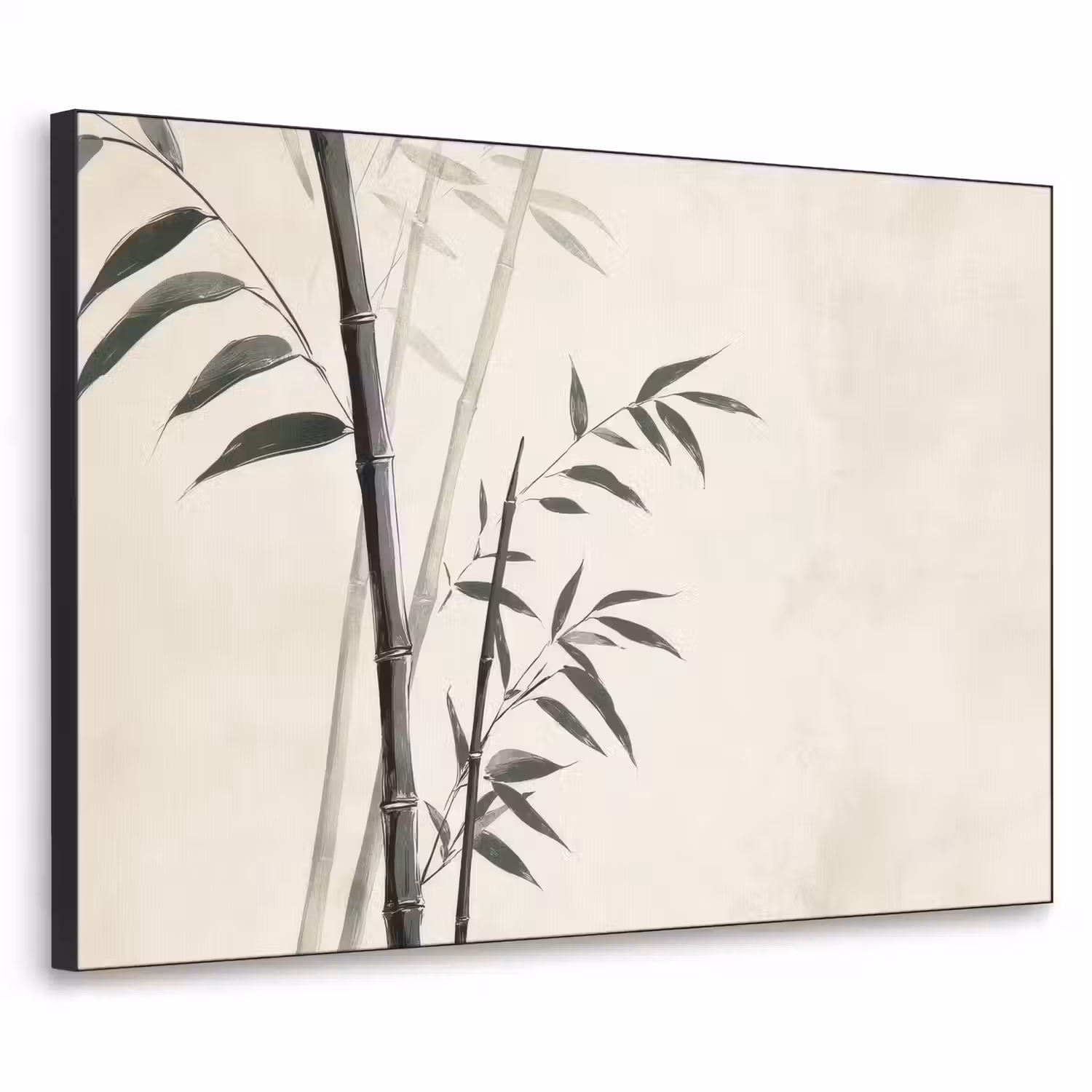 Japandi - Bamboe - Beige Textielframe - compleet frame klein -3d
