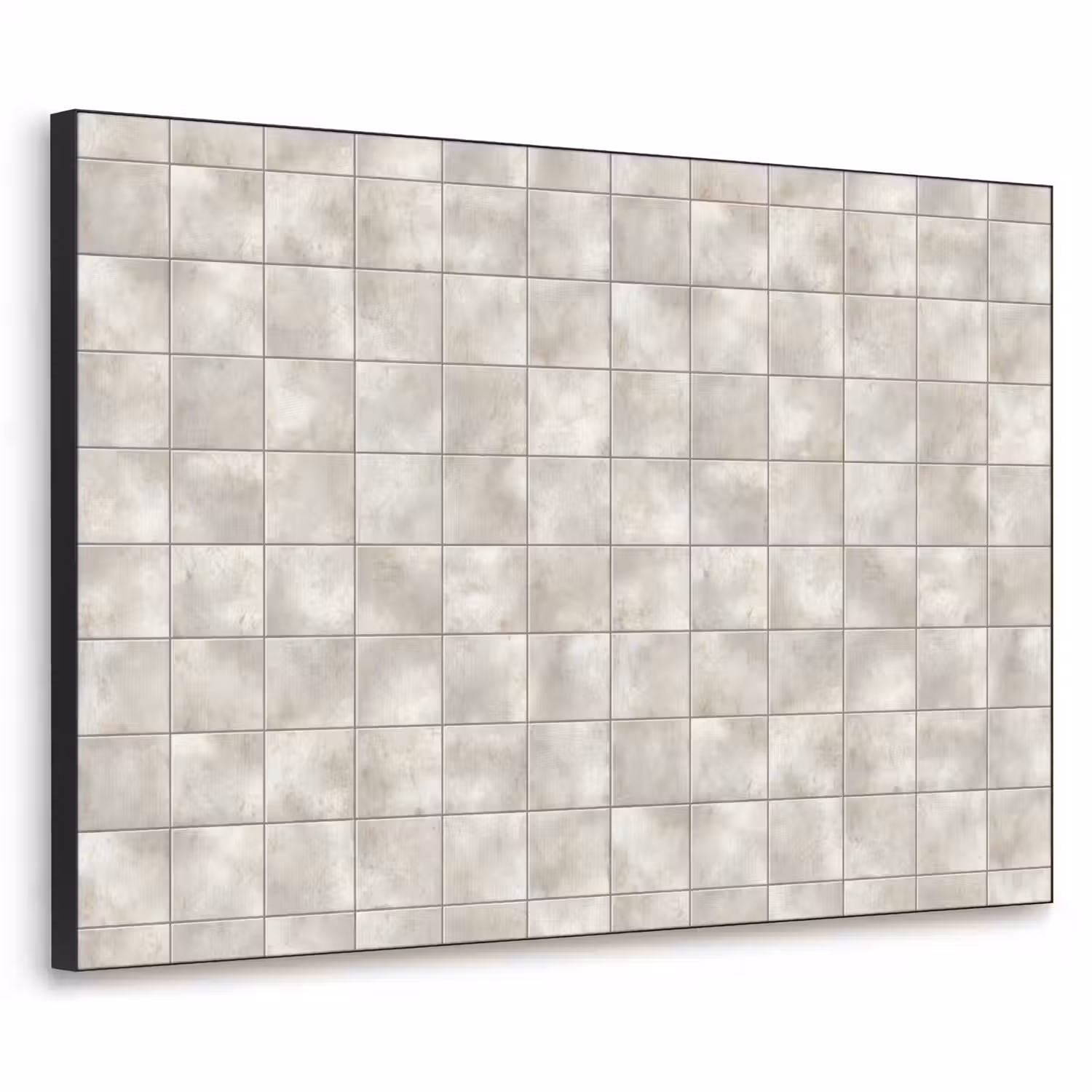 Tegels - Natuurlijk - Grijs Textielframe zwart klein 947 -3d